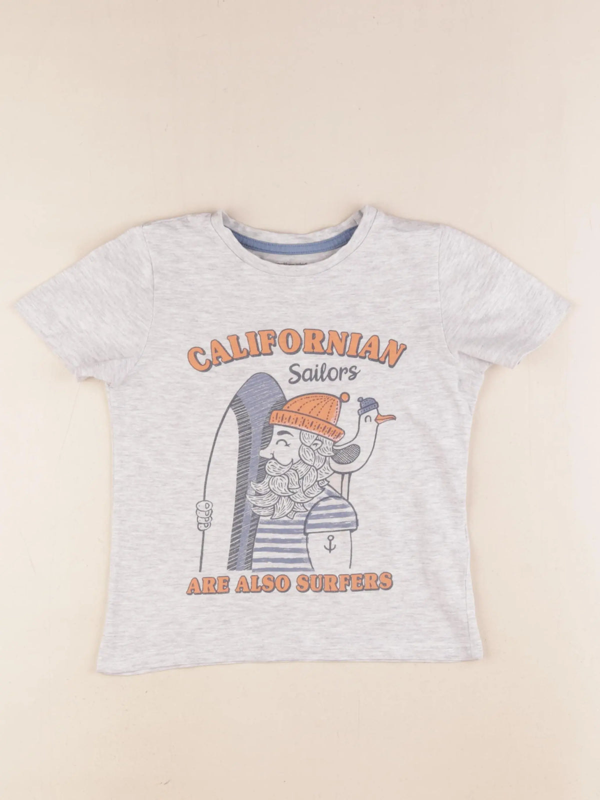 Vertbaudet - tee-shirt gris - 5 ans