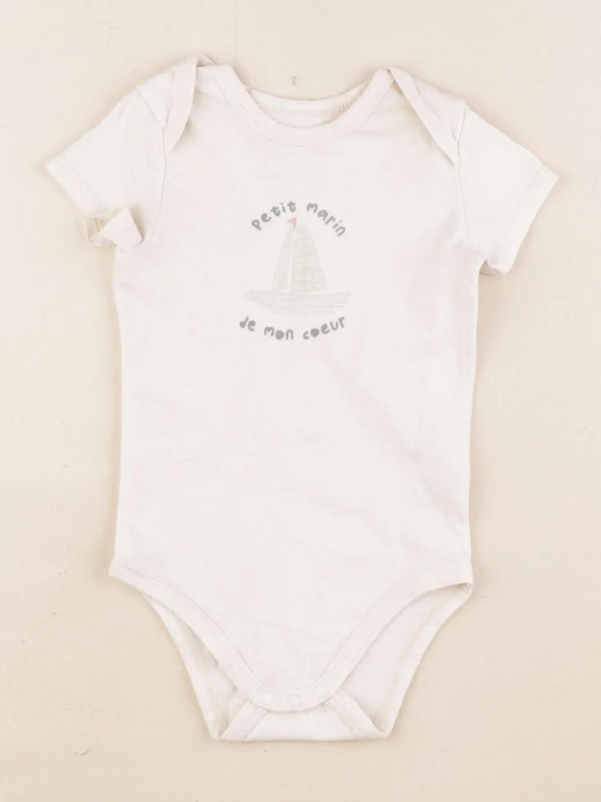 Tape à l'oeil - body beige - 6 mois