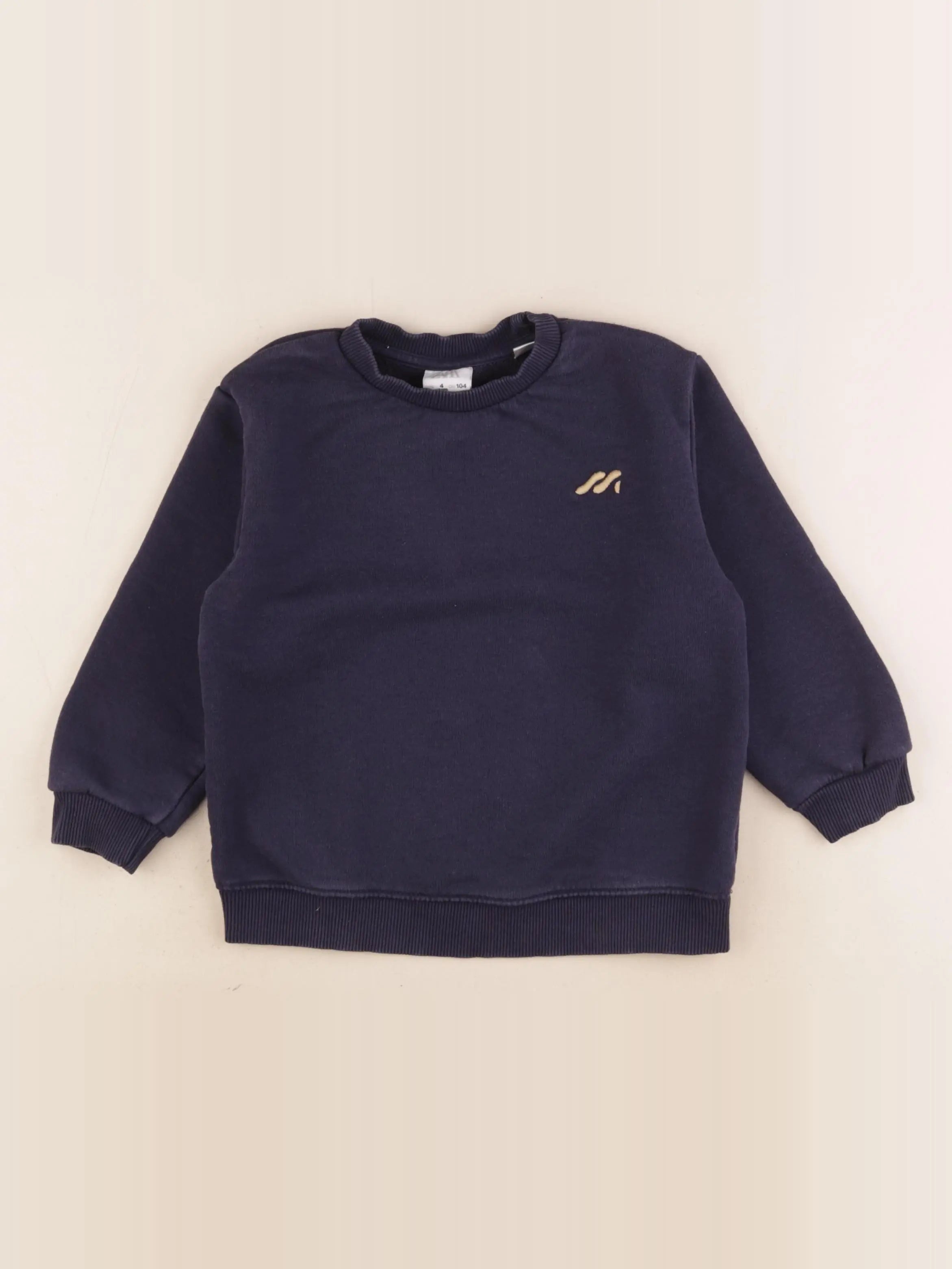 Zara - sweat bleu - 4 ans