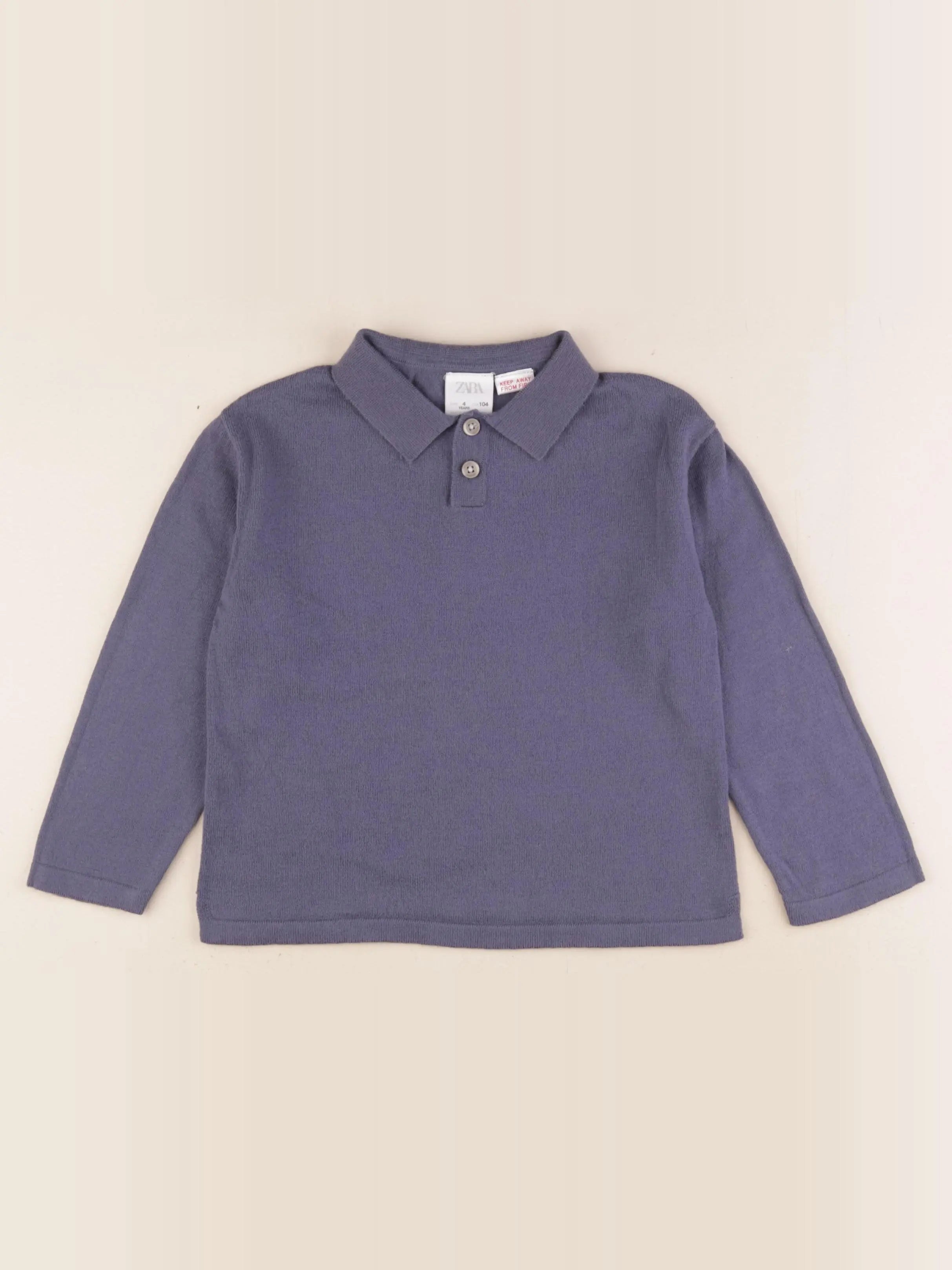 Zara - pull bleu - 4 ans