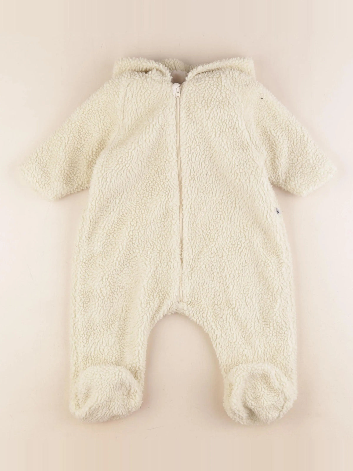 Petit Bateau - combi-pilote beige - 12 mois