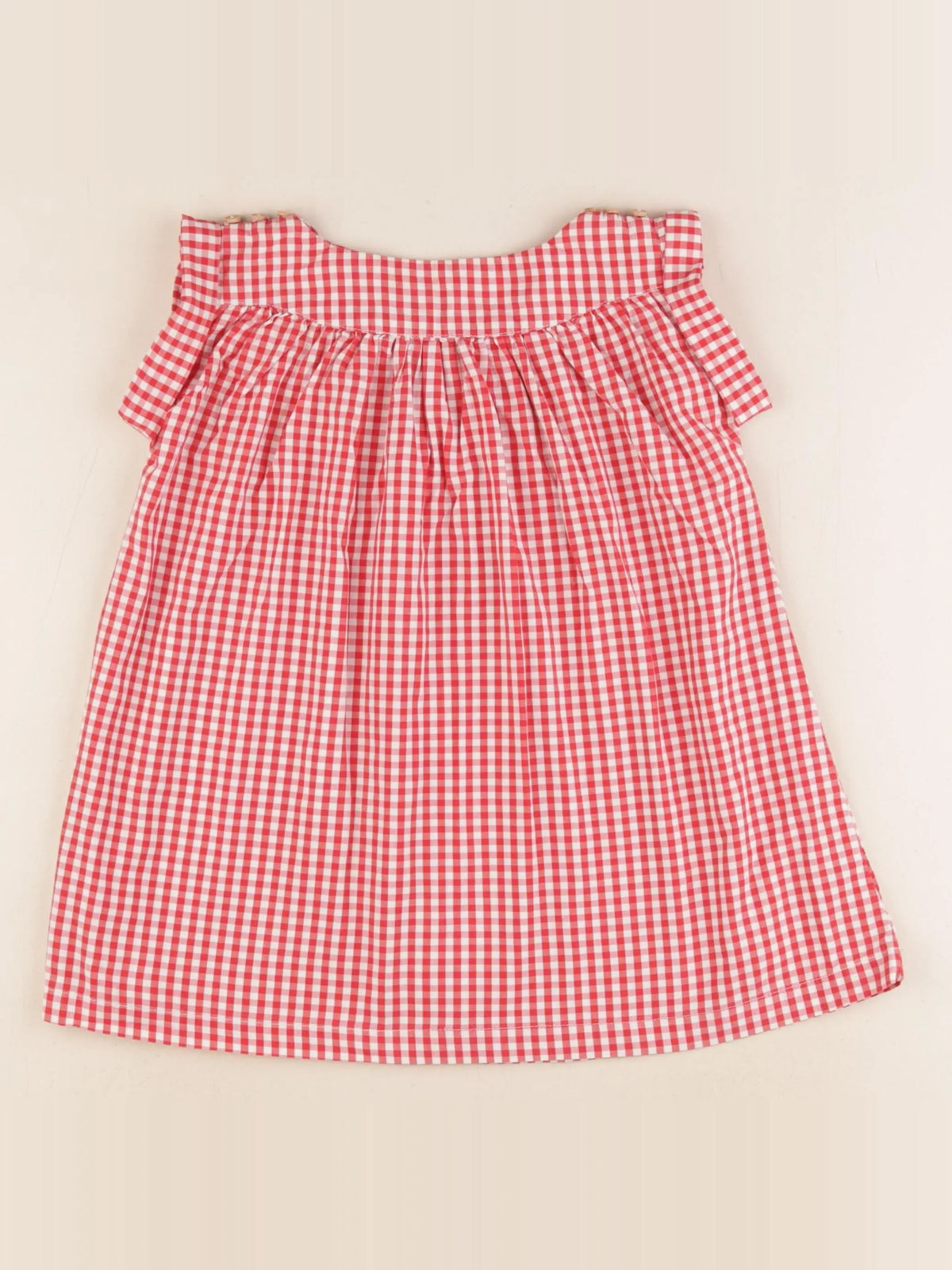 Boutchou - robe blanc, rouge - 24 mois