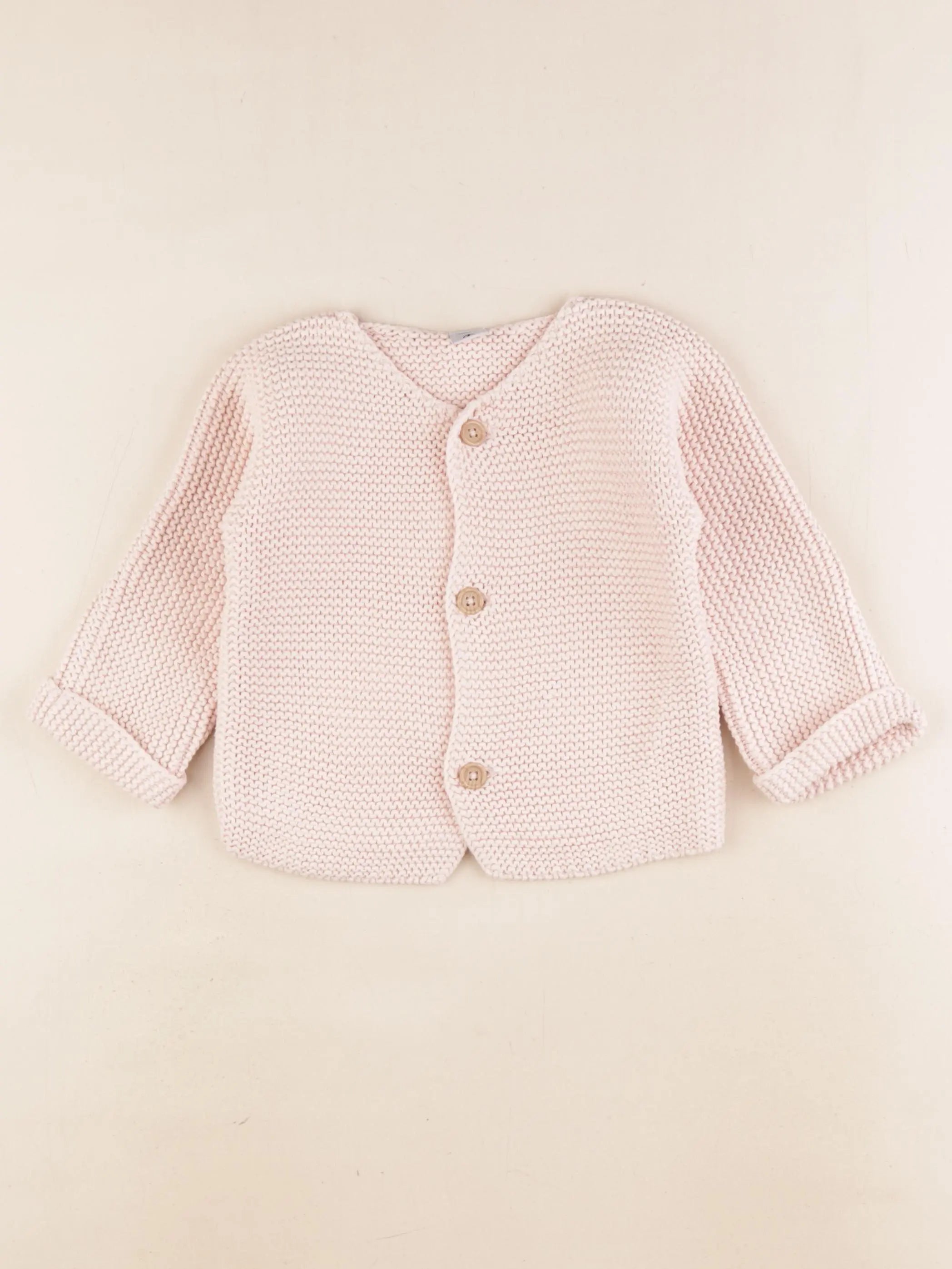 Petit Bateau - gilet rose - 24 mois