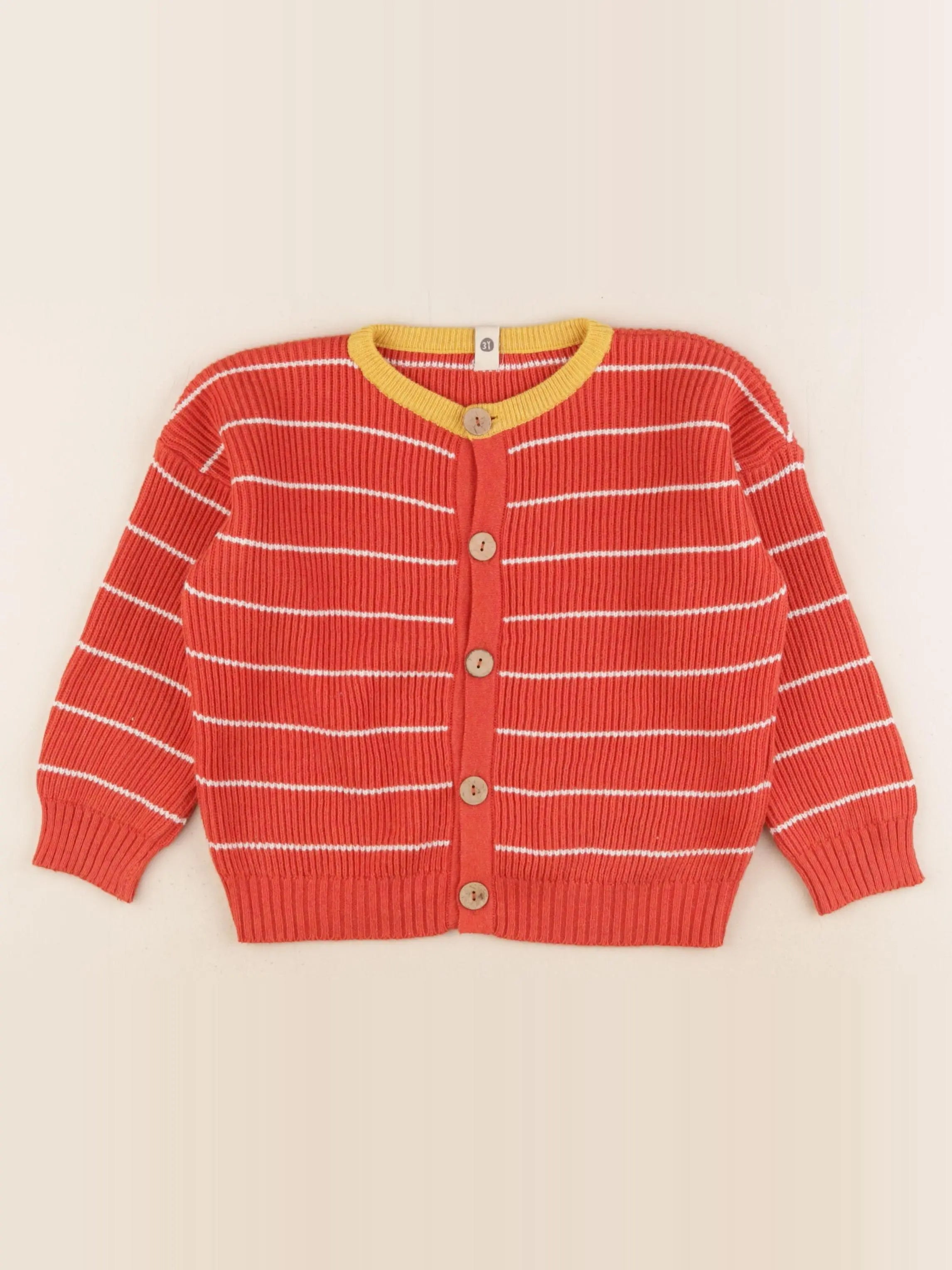 Bayiri - gilet orange - 3 ans