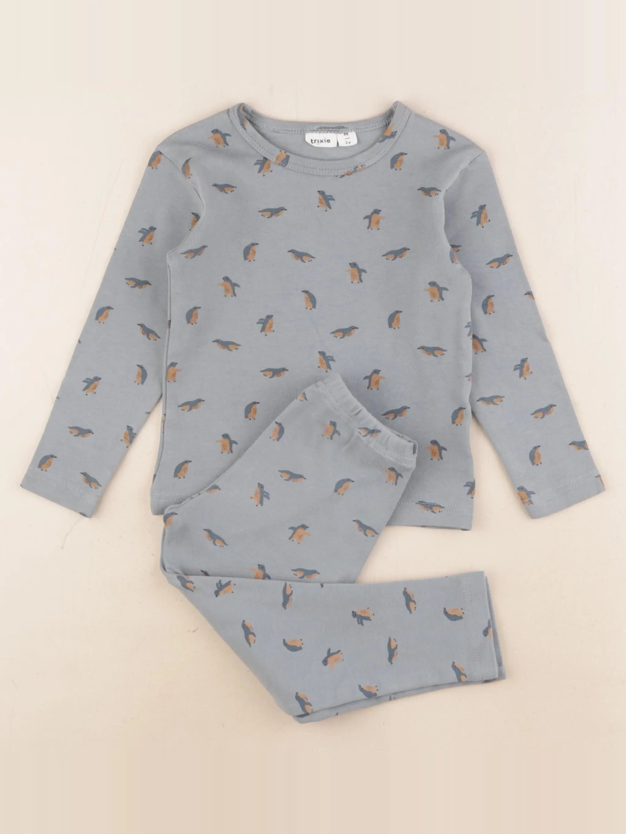 Trixie - pyjama coton bleu - 3 ans