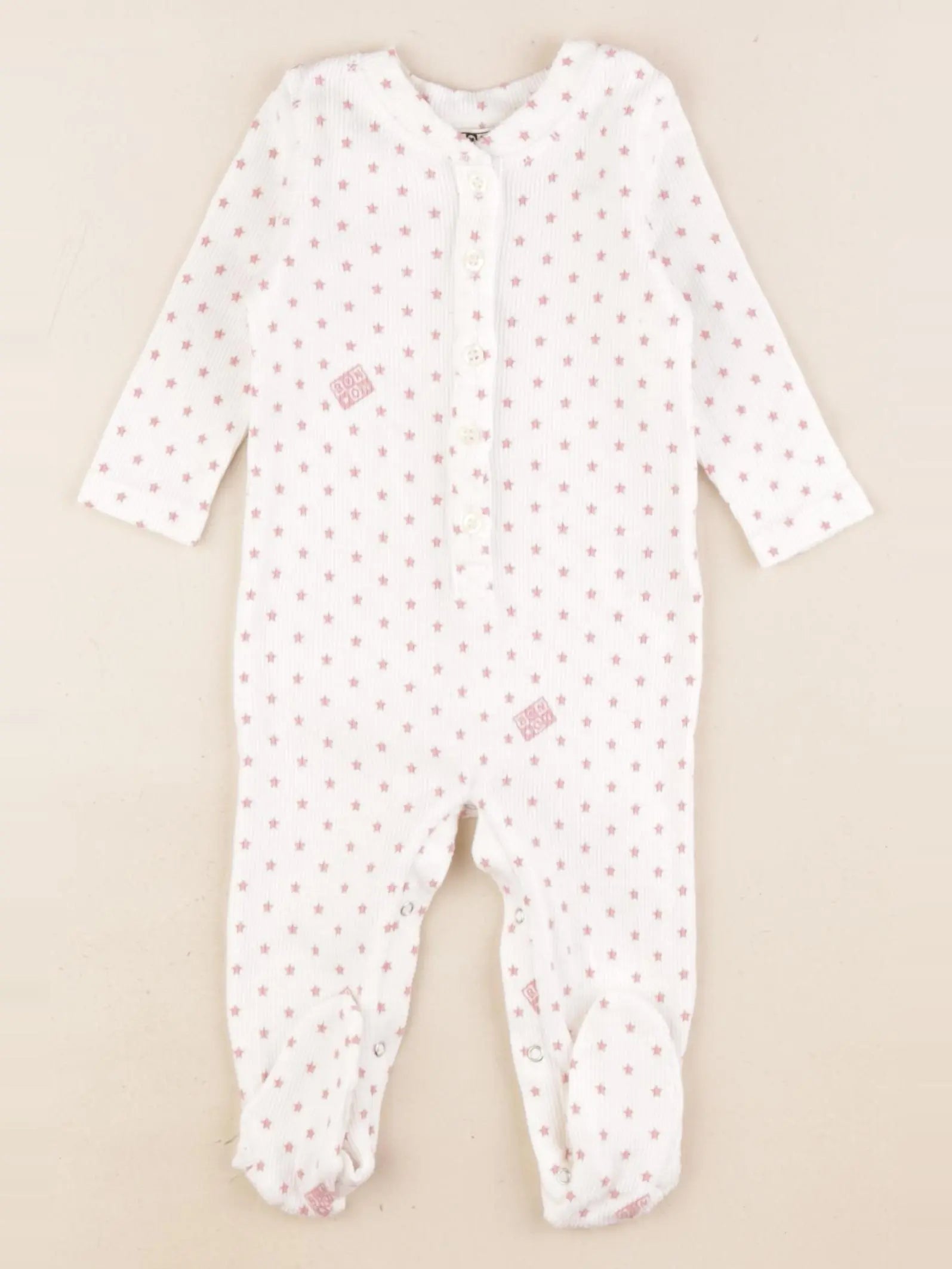Bonton - pyjama coton blanc - 6 mois