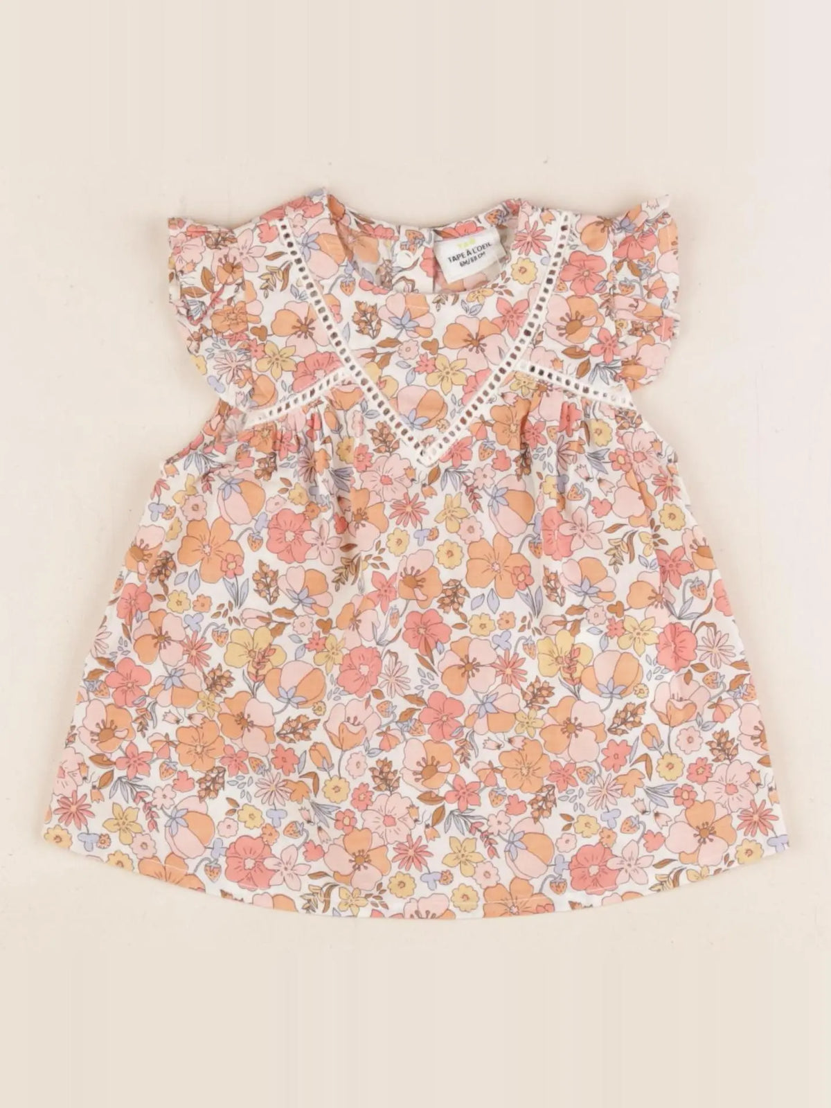 Tape à l'oeil - robe multicolore - 6 mois