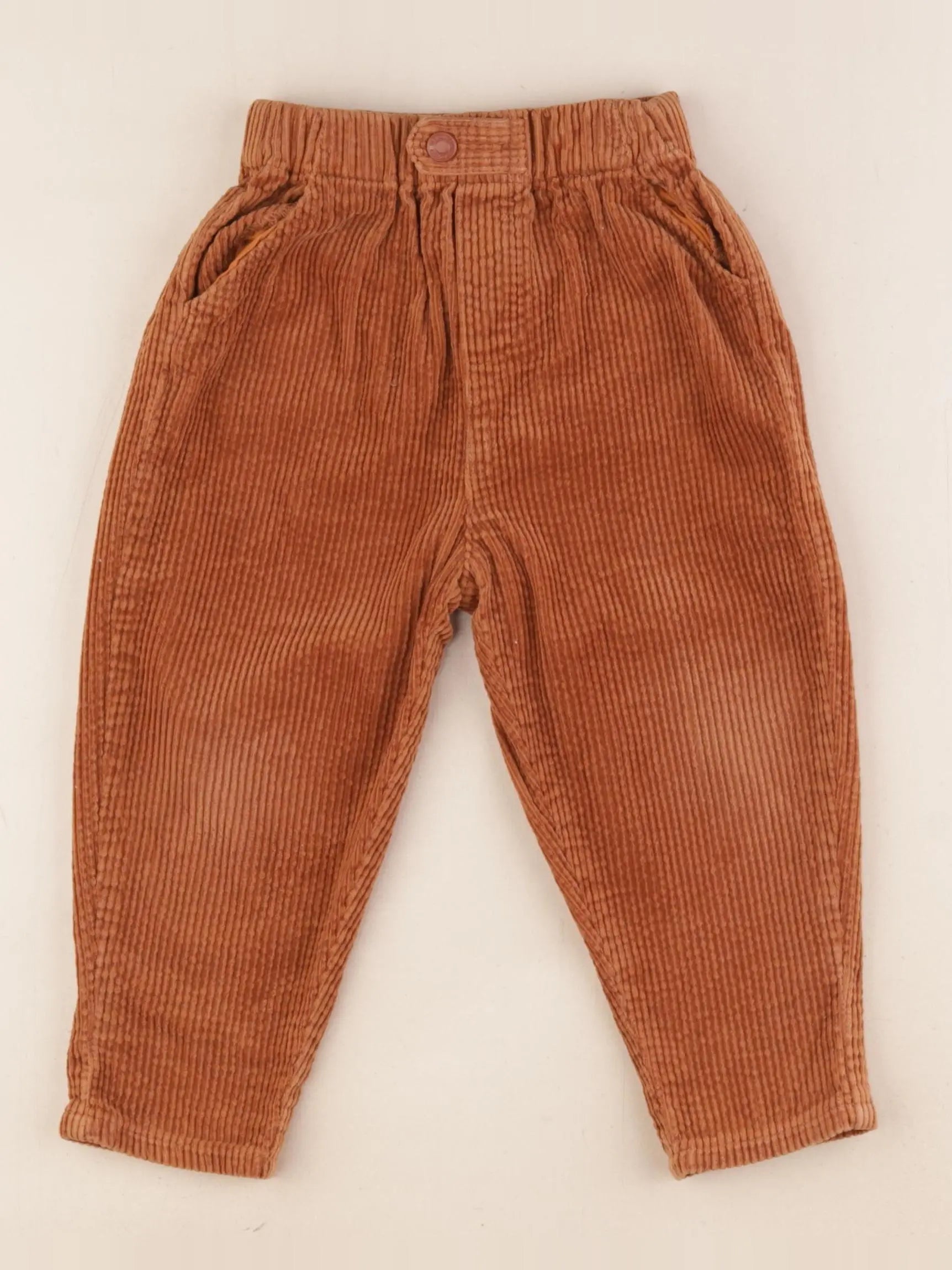 Vertbaudet - pantalon marron - 24 mois