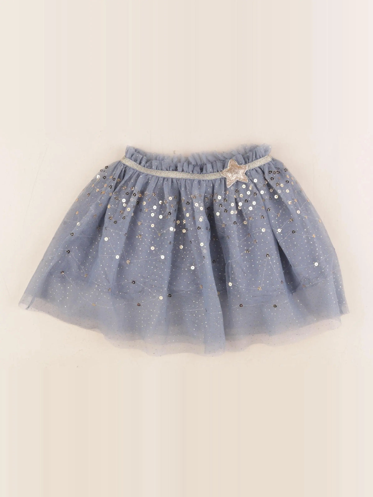 Vertbaudet - jupe bleu, or - 3 ans