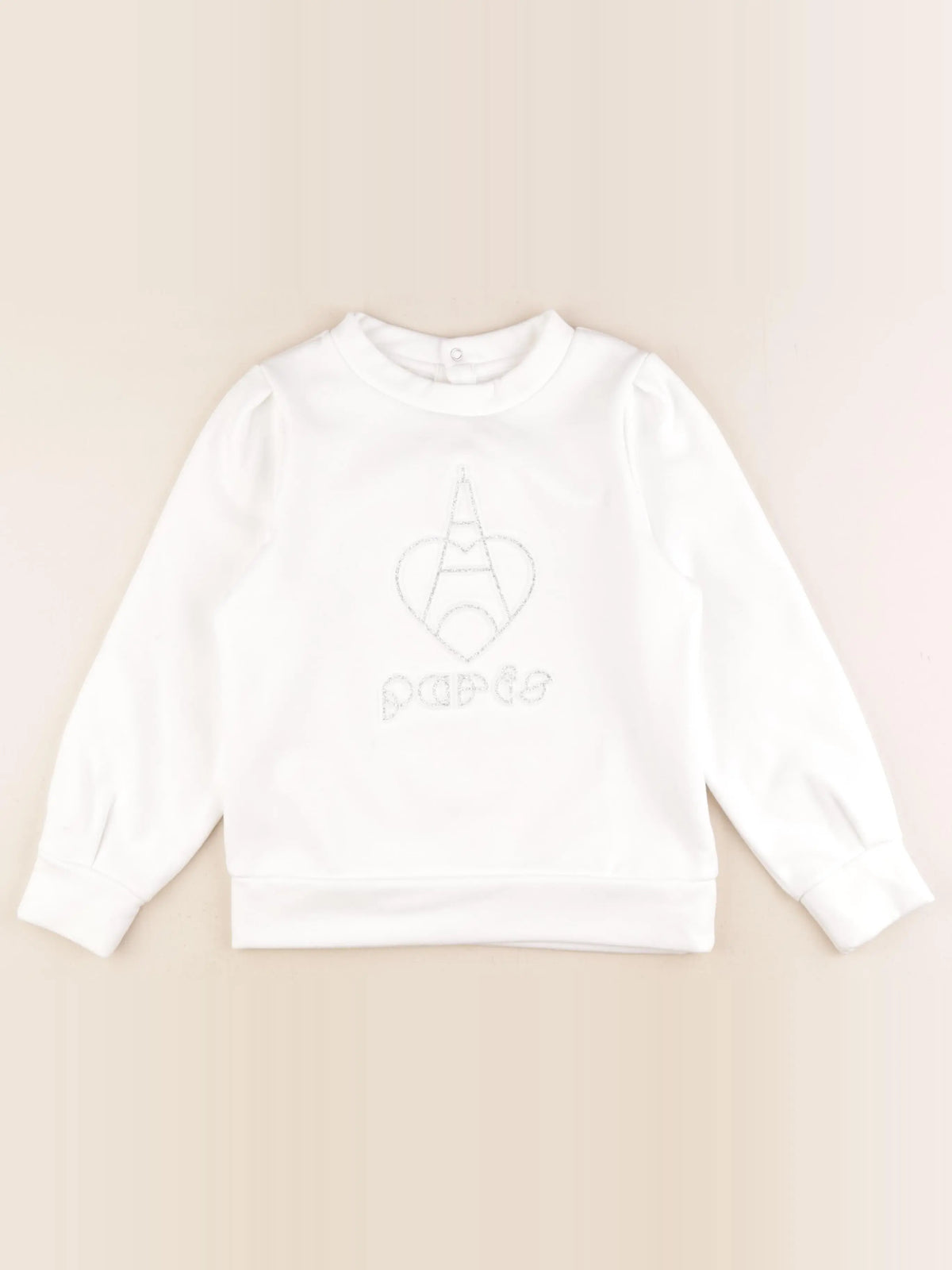 Jacadi - sweat blanc - 8 ans