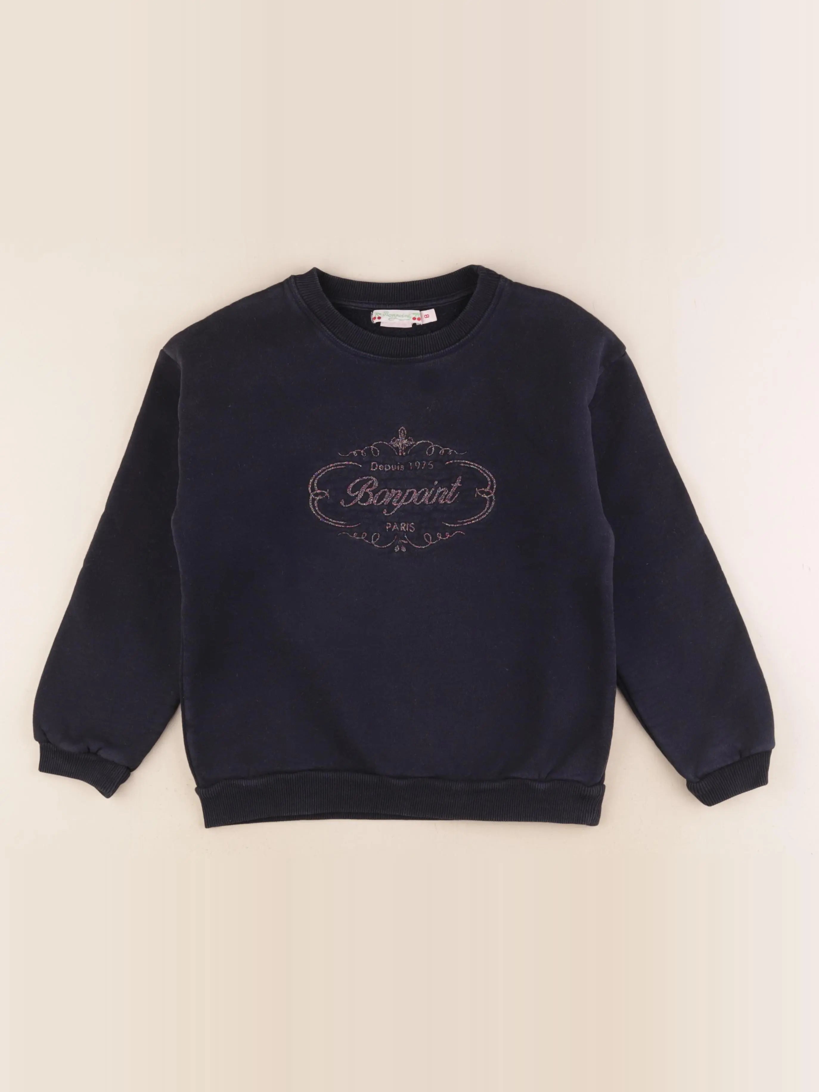 Bonpoint - sweat bleu - 8 ans