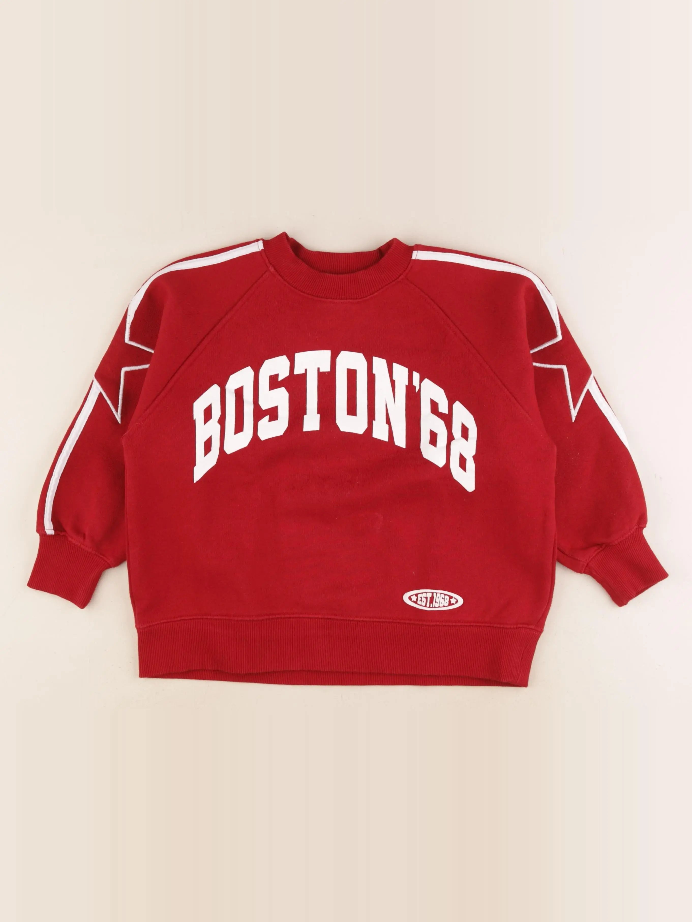 Zara - sweat rouge - 8/9 ans