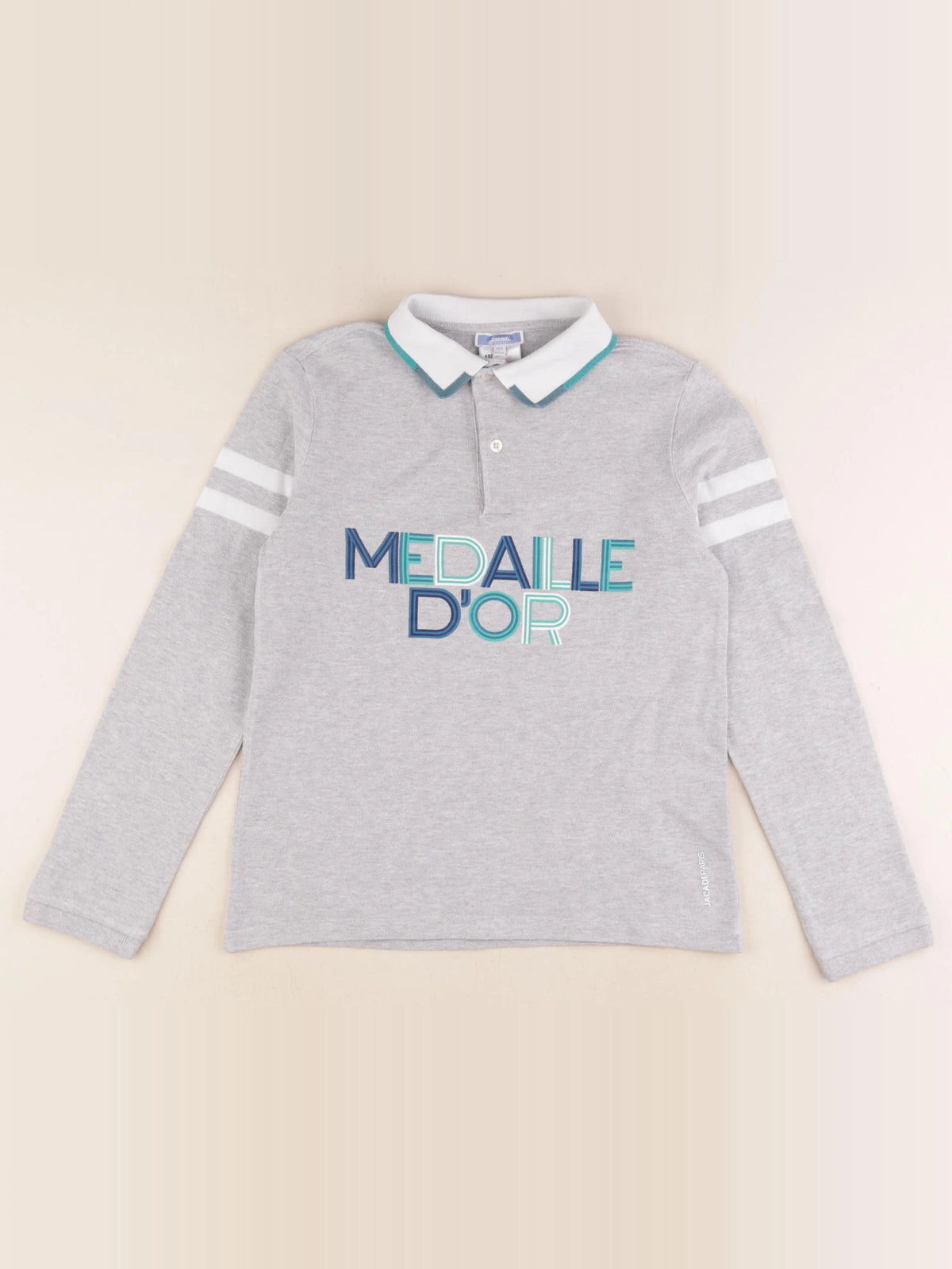 Jacadi - polo gris - 10 ans