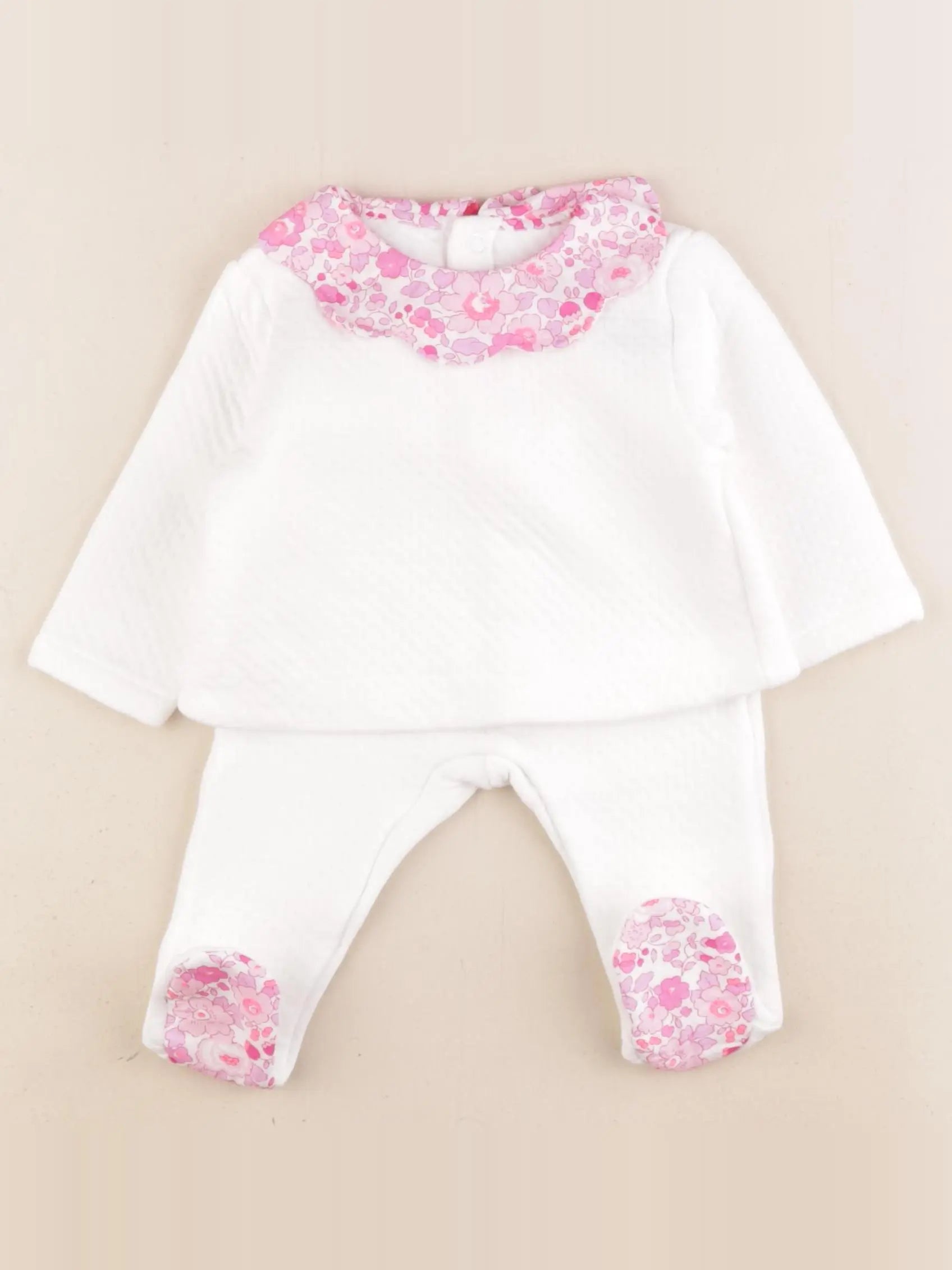 Jacadi - ensemble blanc - 6 mois