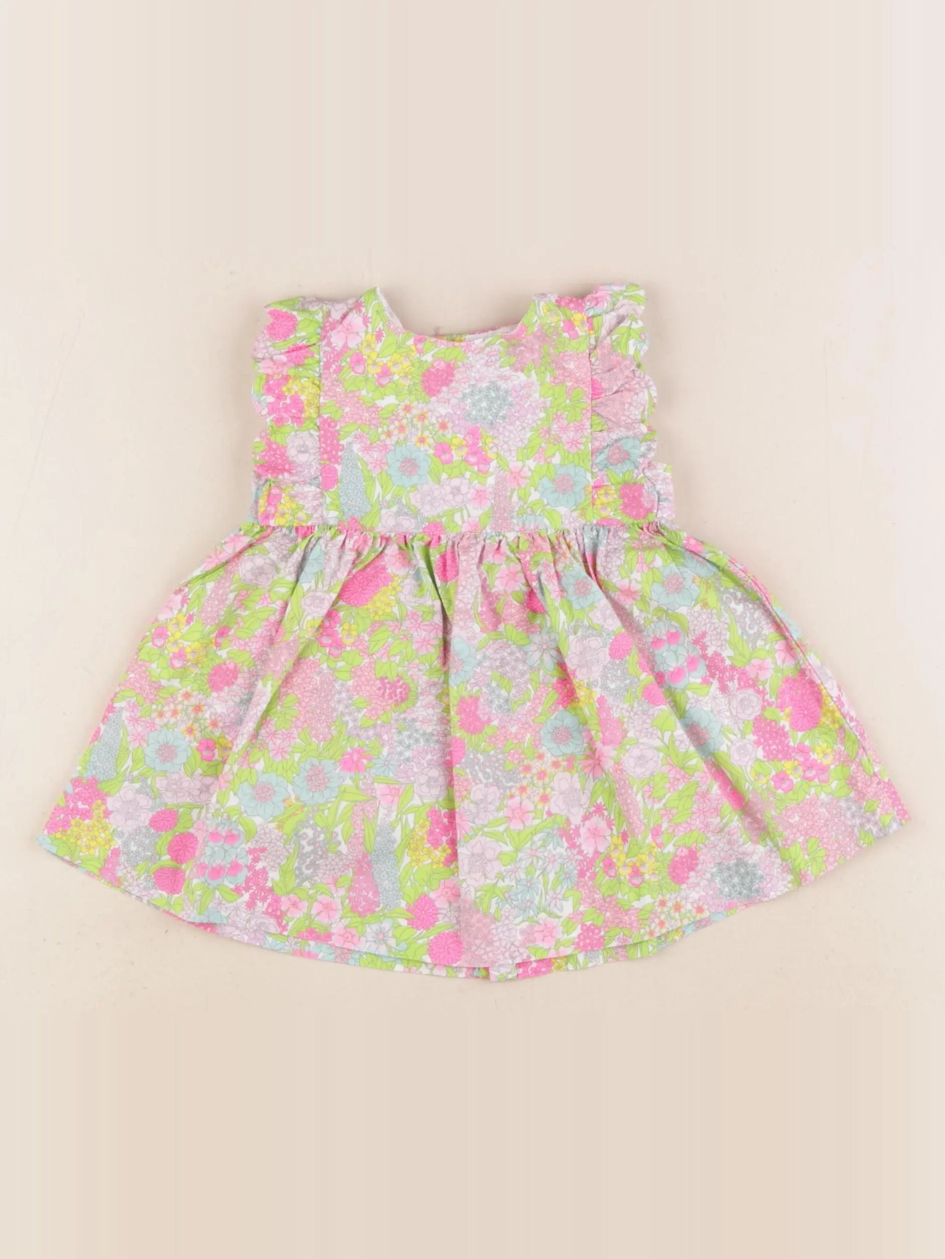 Jacadi - robe liberty multicolore - 6 mois
