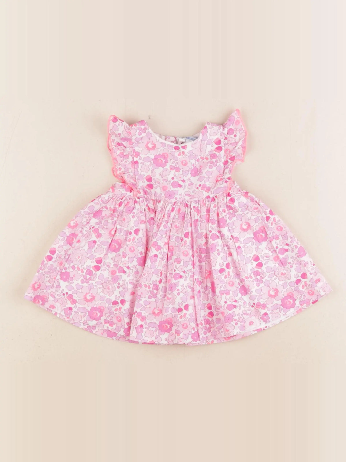 Jacadi - robe liberty rose - 3 mois