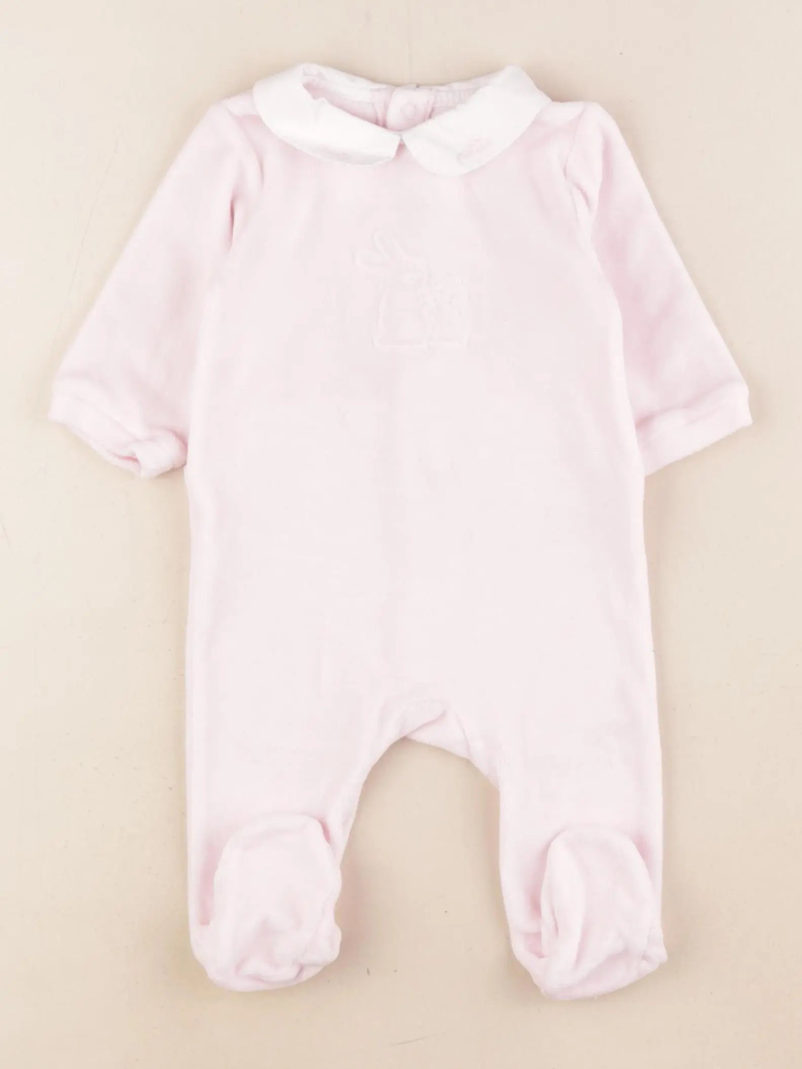 Jacadi - pyjama velours rose - 3 mois