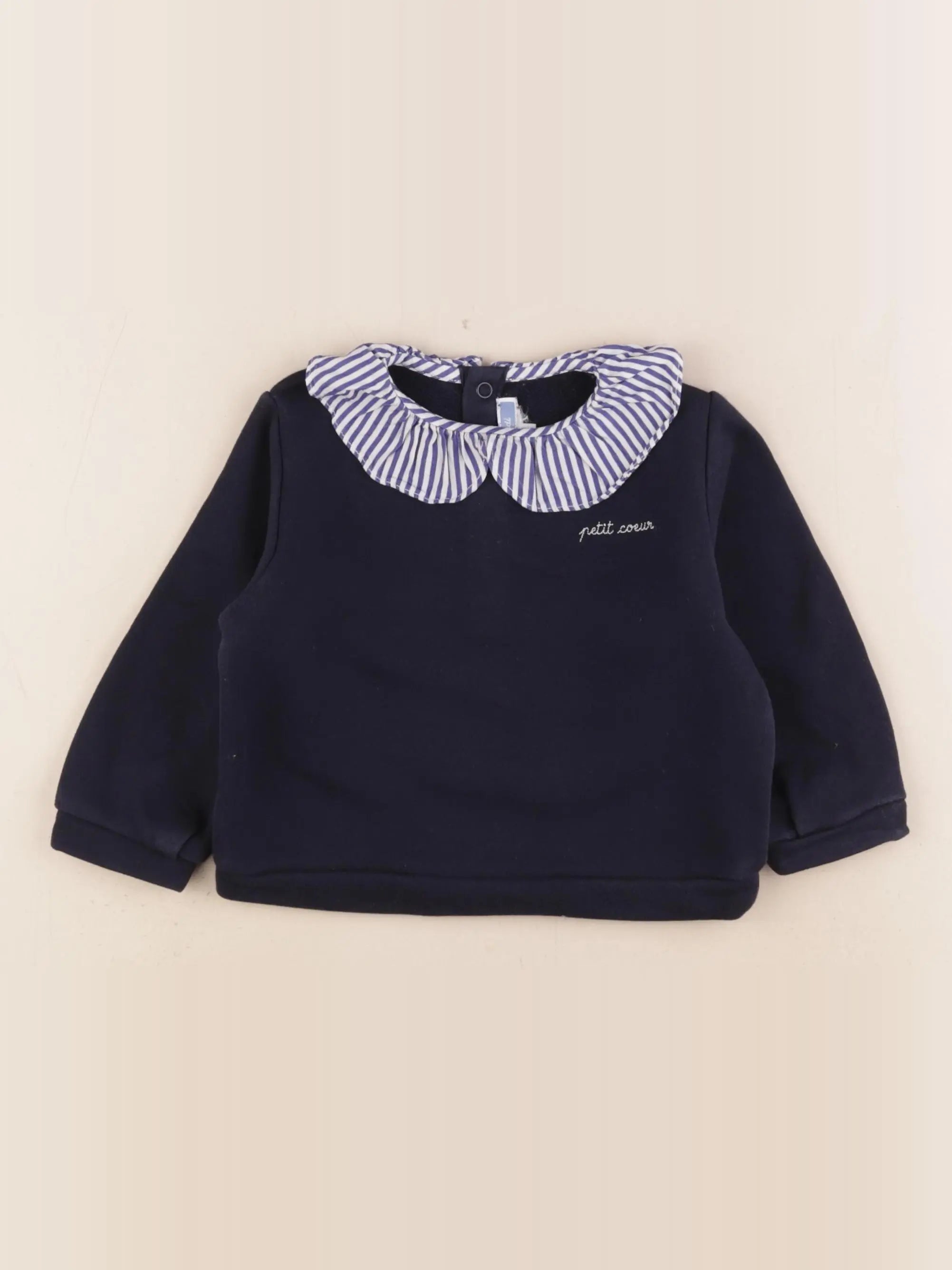 Jacadi - sweat bleu - 18 mois