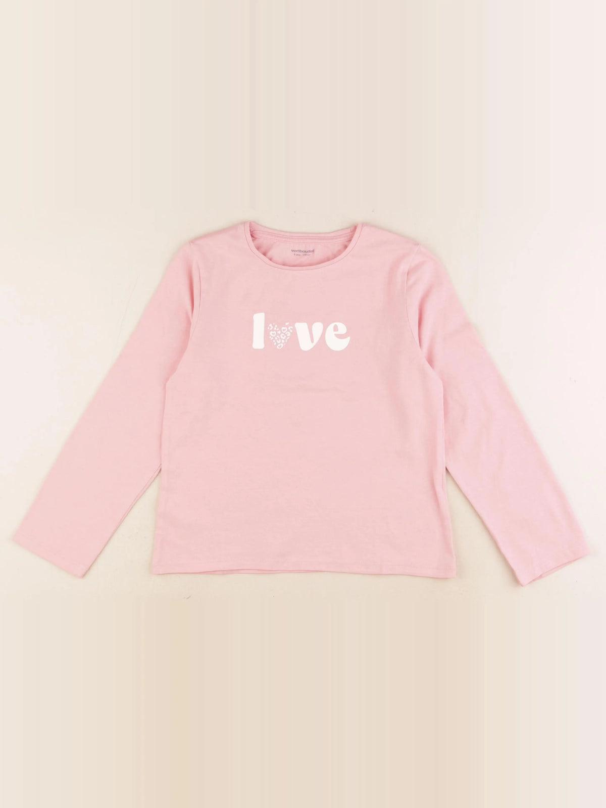 Vertbaudet - tee-shirt rose - 8 ans