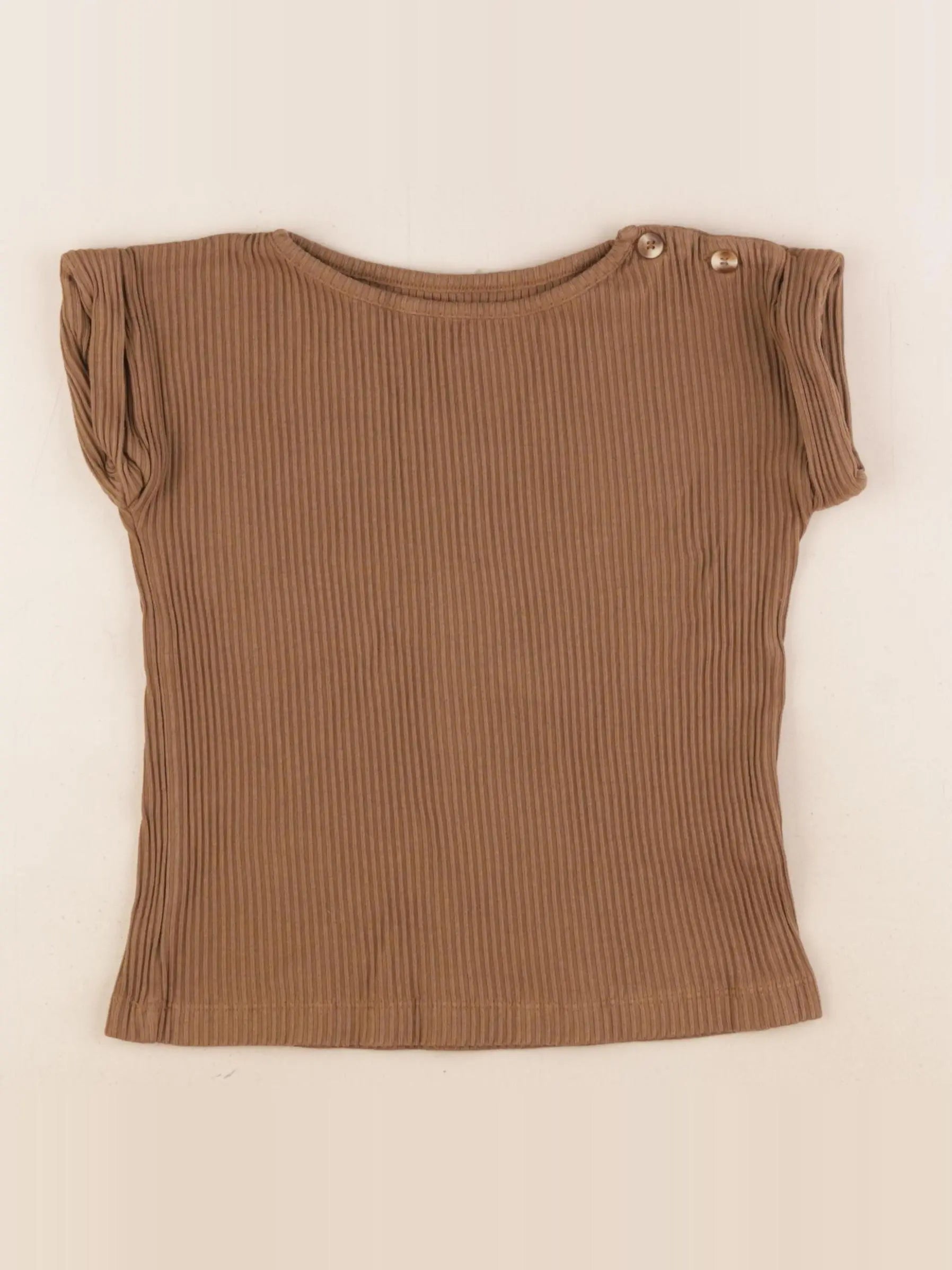 Poudre Organic - tee-shirt marron - 4 ans