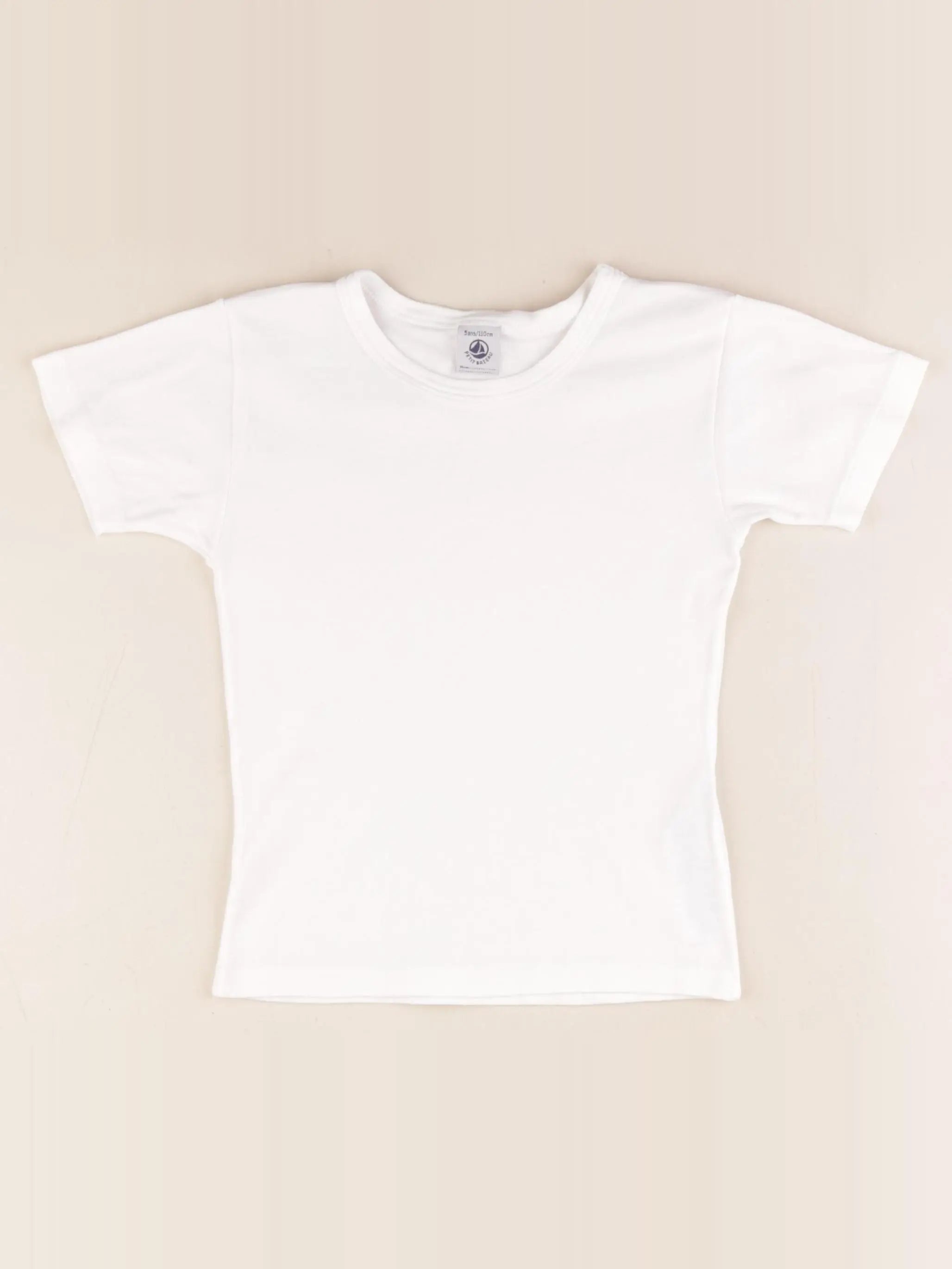Petit Bateau - tee-shirt blanc - 5 ans