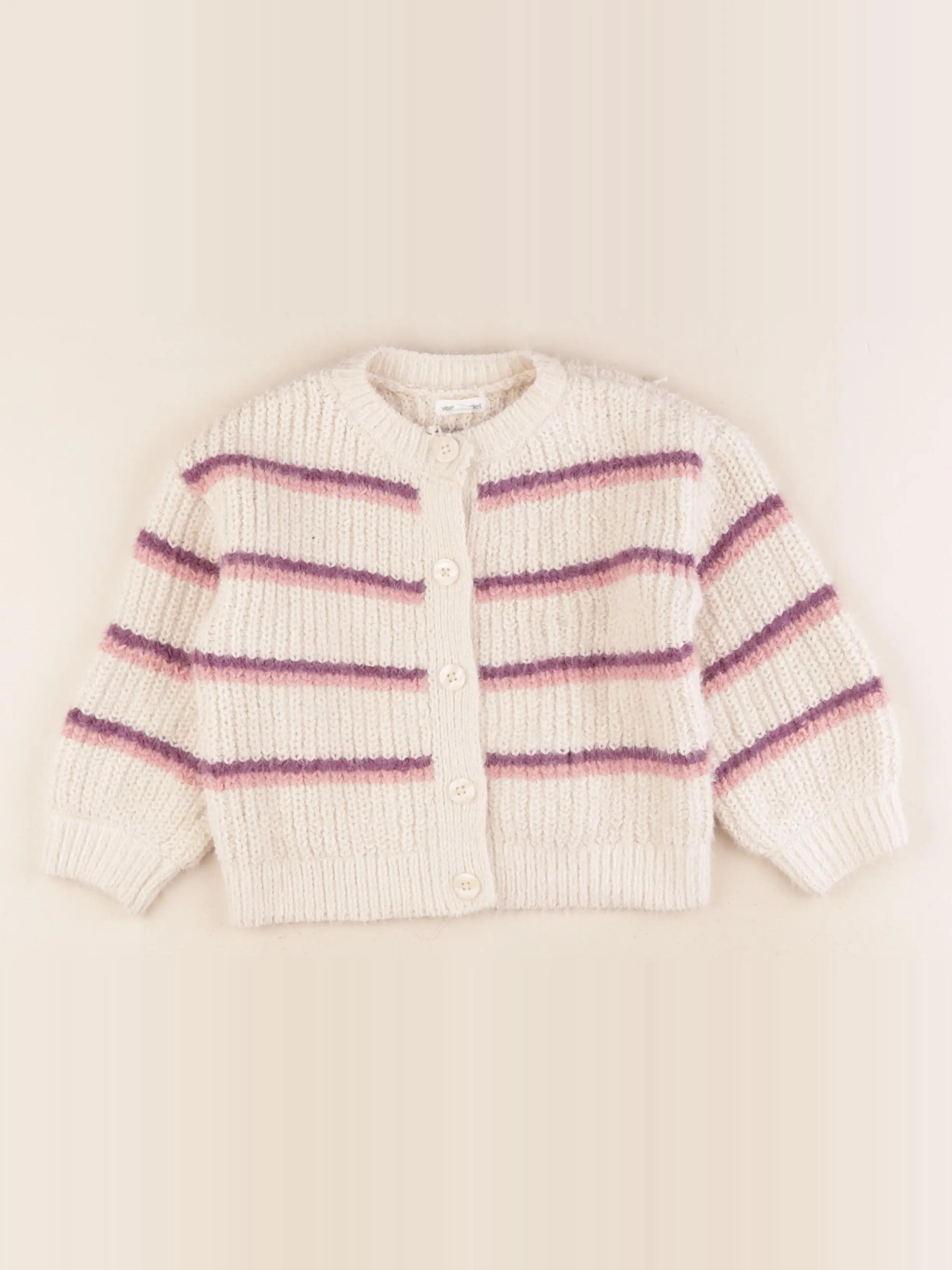 Vertbaudet - gilet beige - 5 ans