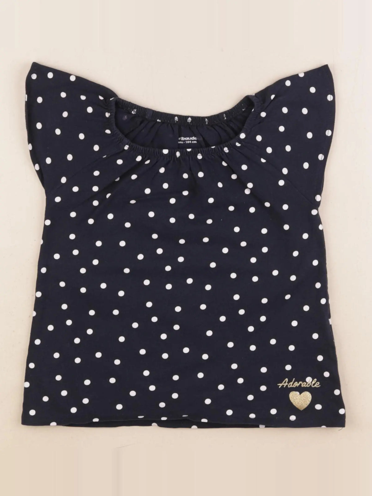 Vertbaudet - tee-shirt bleu - 4 ans