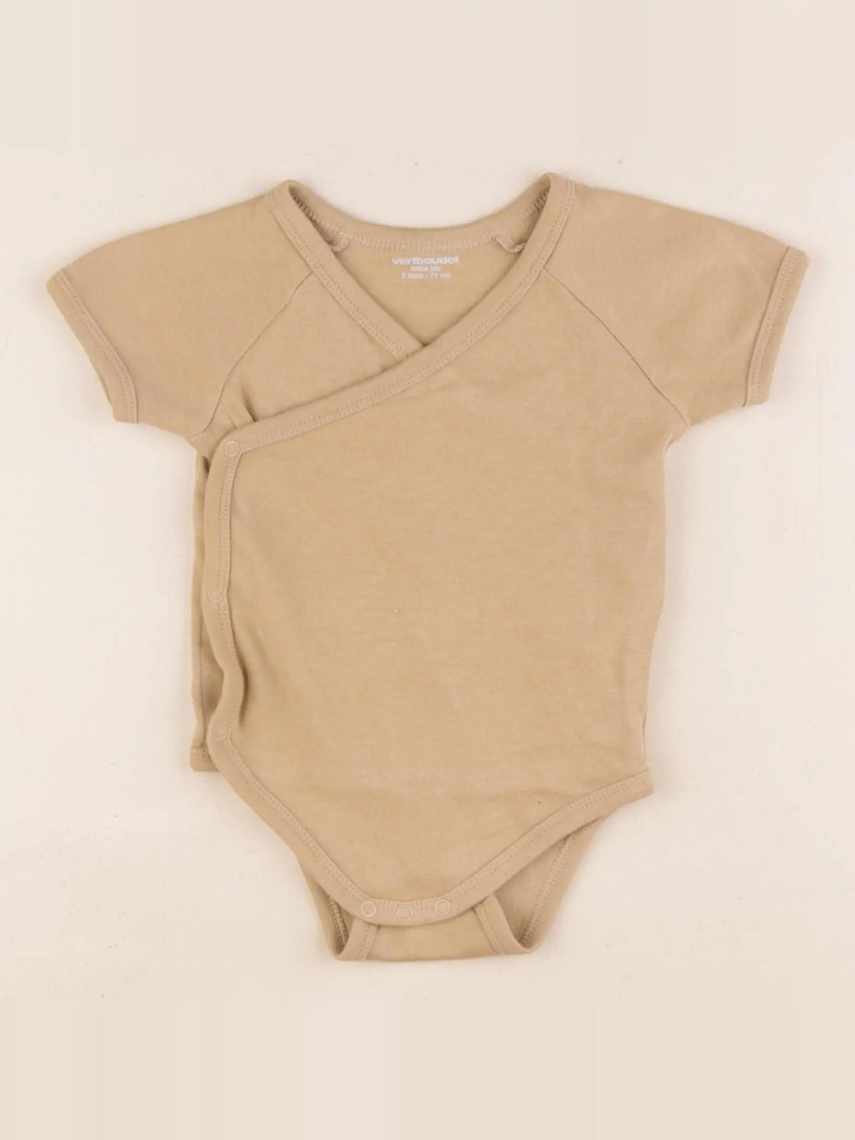 Vertbaudet - body beige - 9 mois