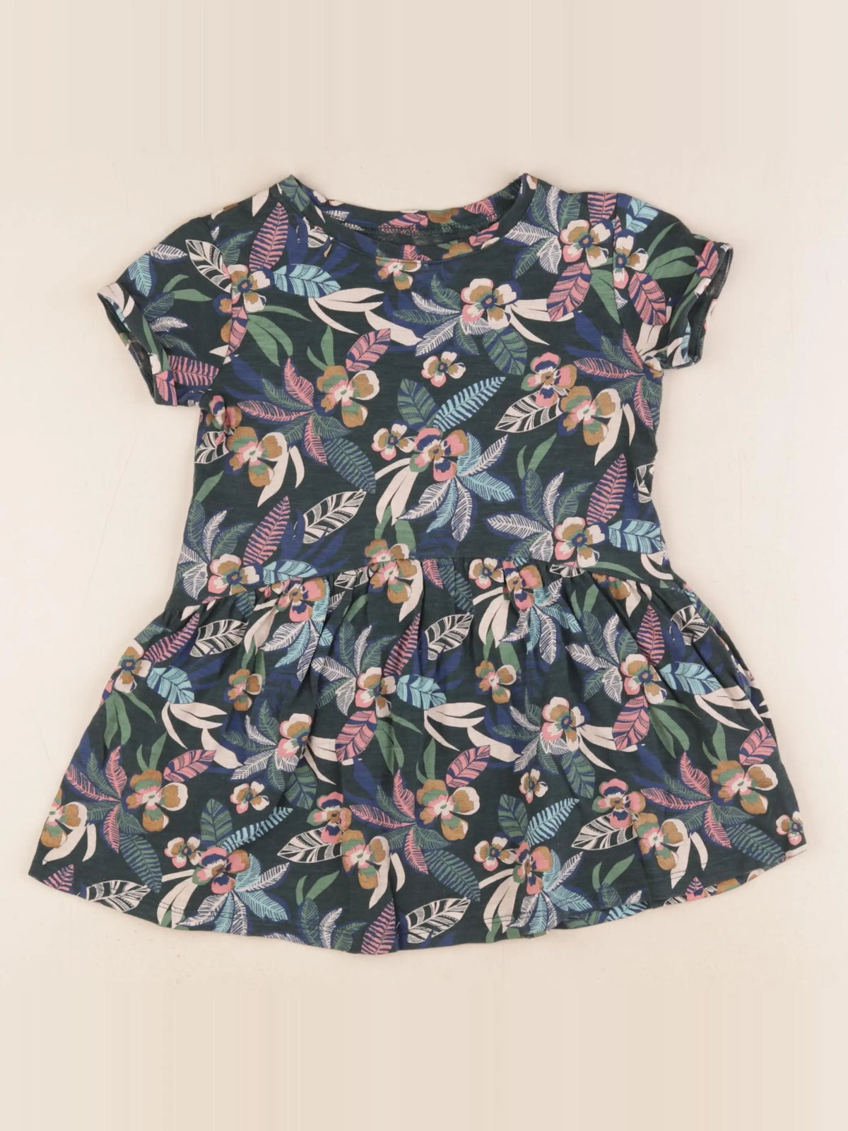 Vertbaudet - robe multicolore - 4 ans