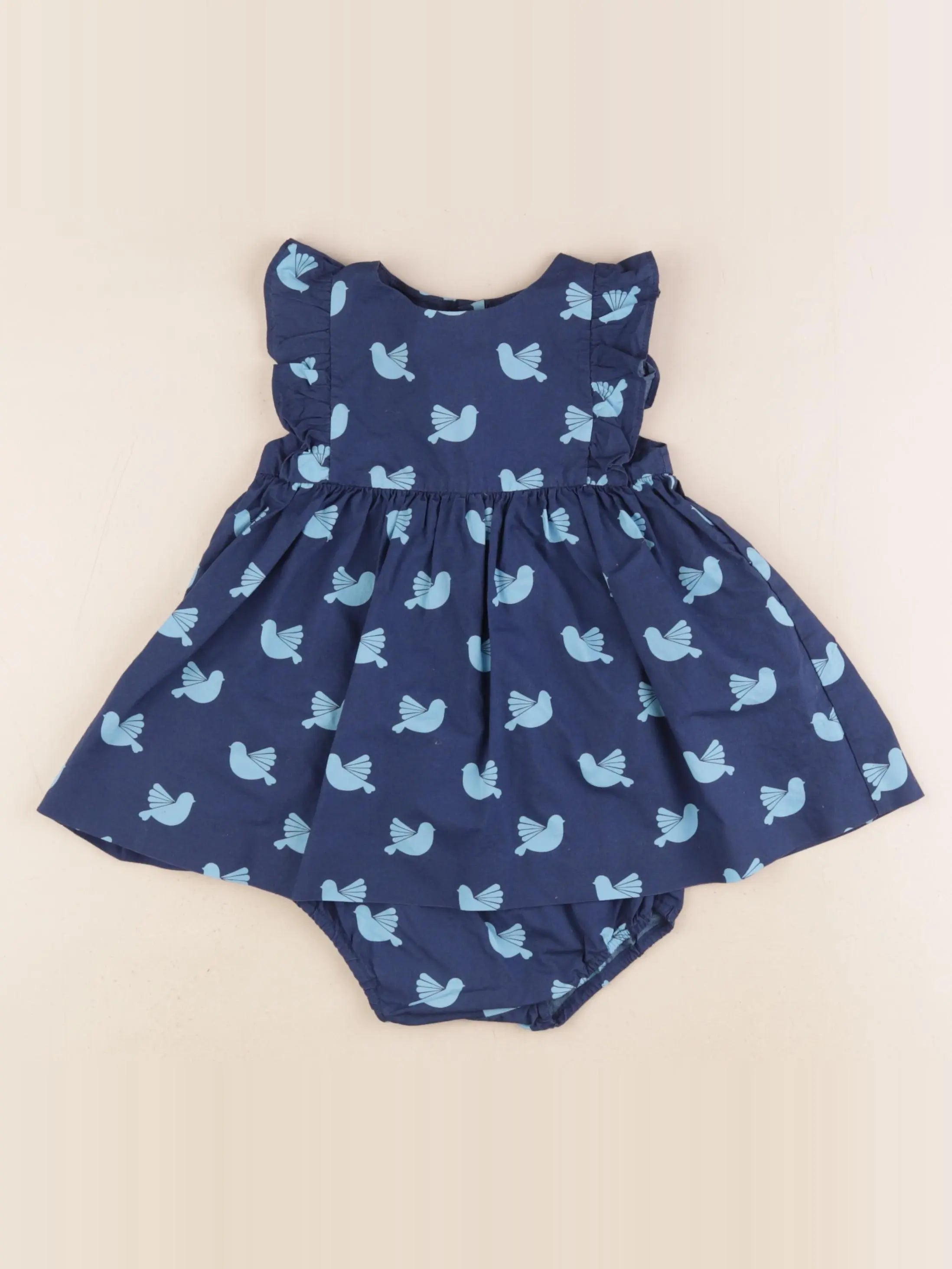 Jacadi - robe bleu - 12 mois