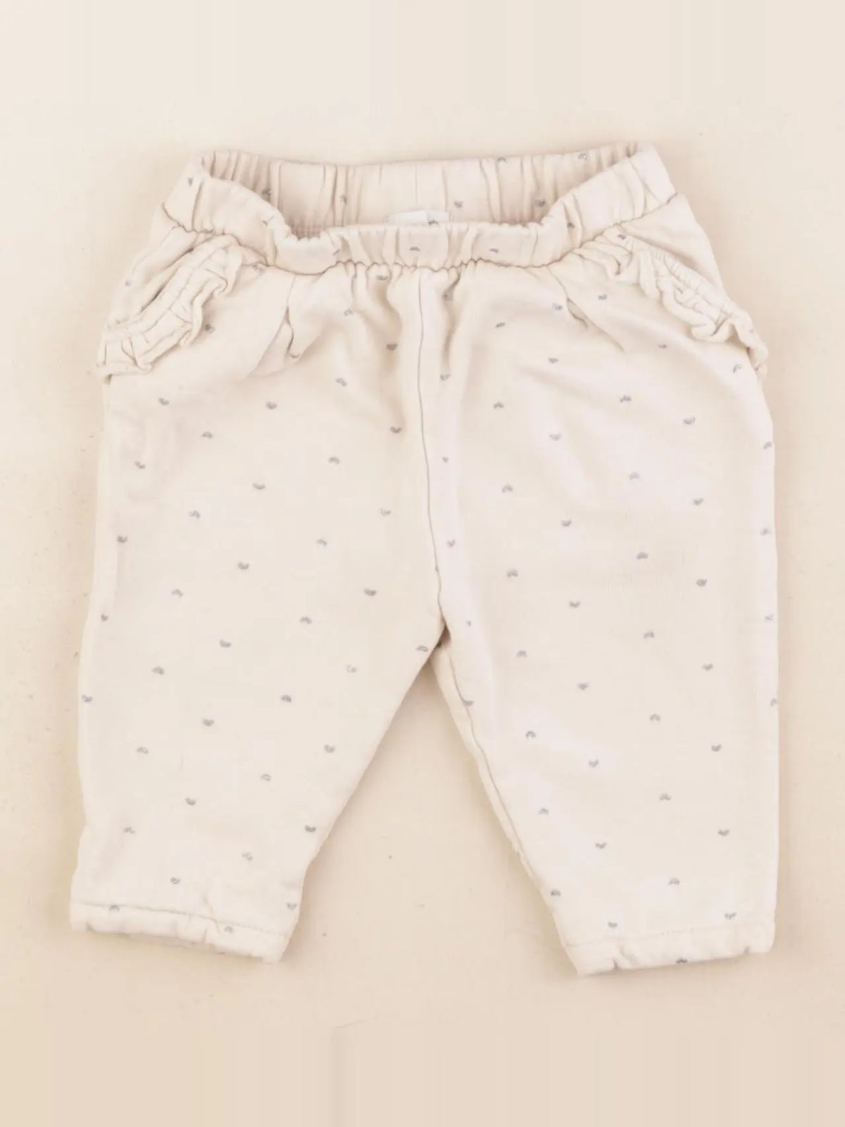 Vertbaudet - jogging beige - 9 mois