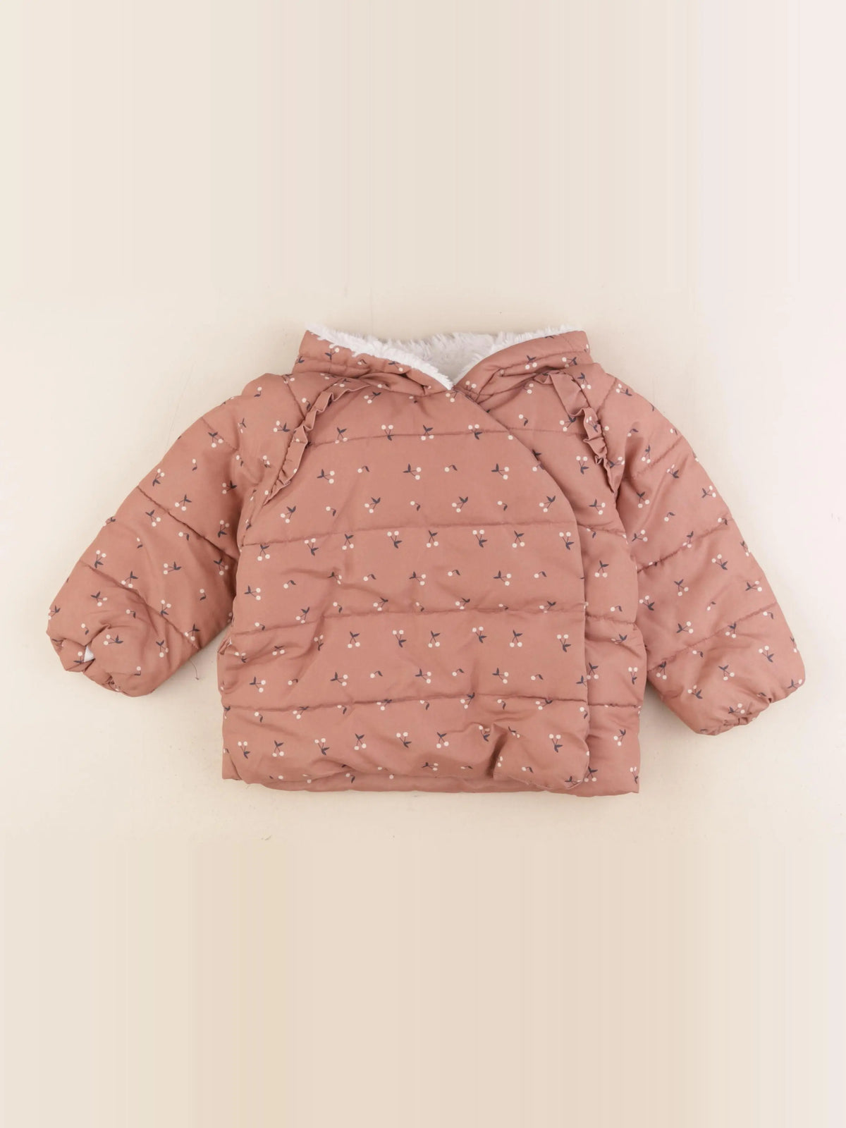 Vertbaudet - doudoune rose - 2 ans