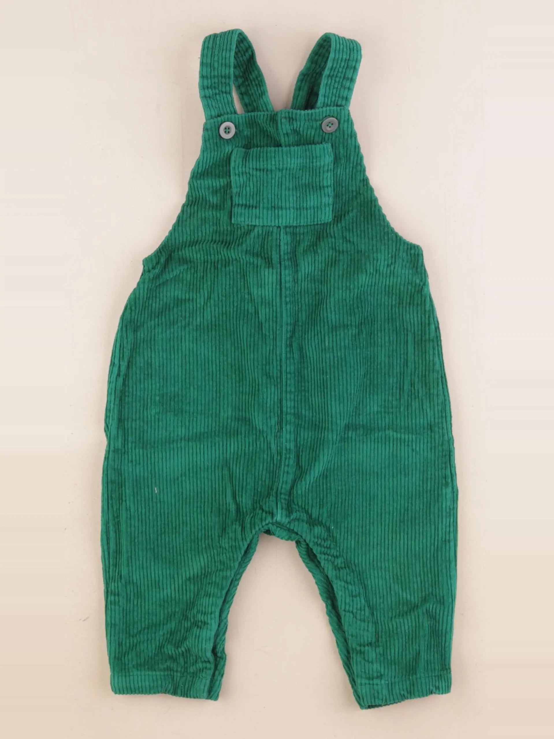 Petit Bateau - salopette vert - 18 mois
