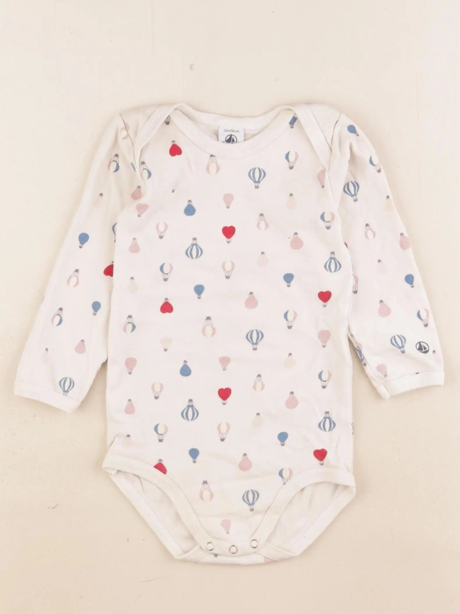 Petit Bateau - body beige - 24 mois