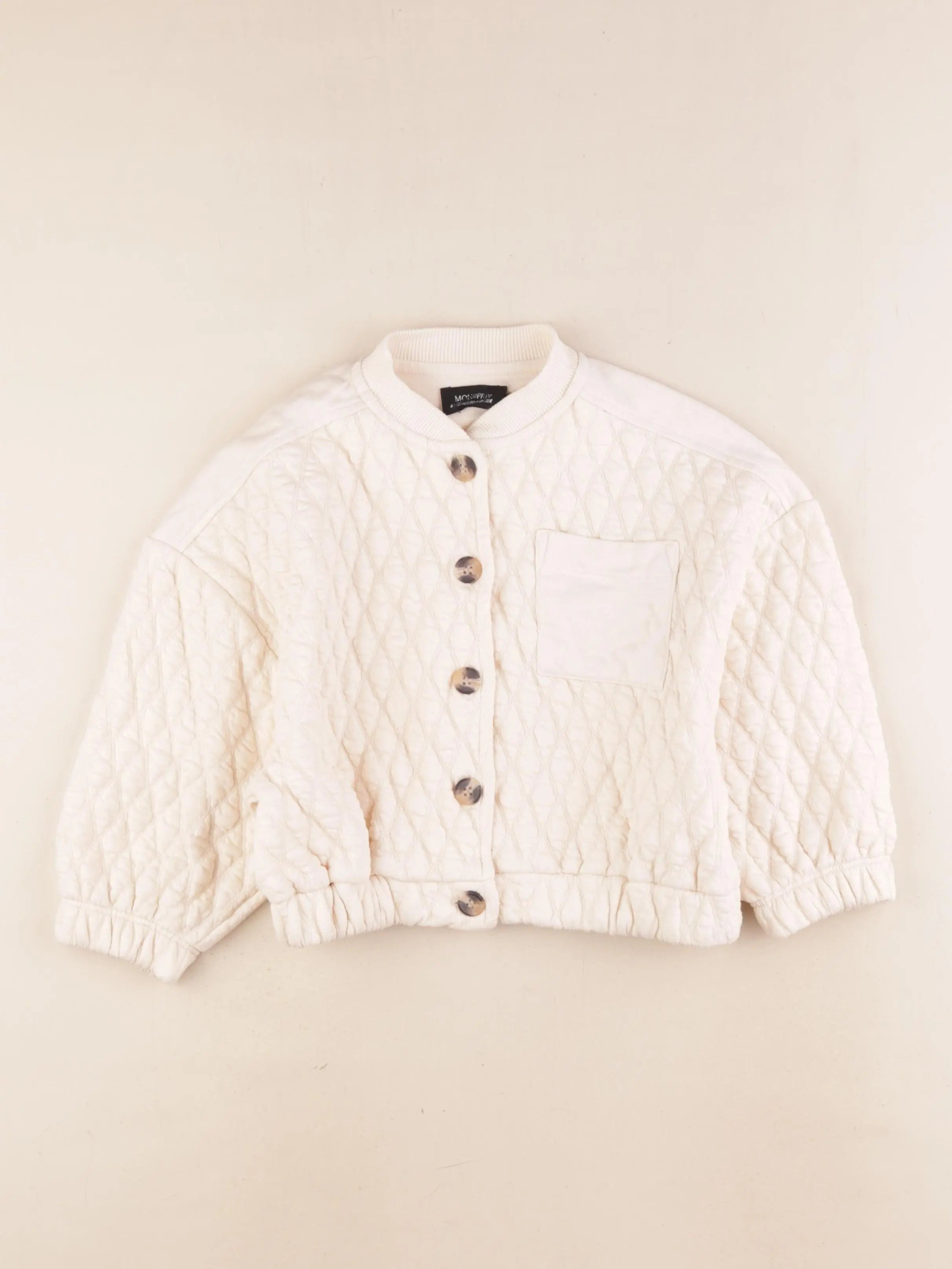 Monoprix - gilet beige - 5 ans
