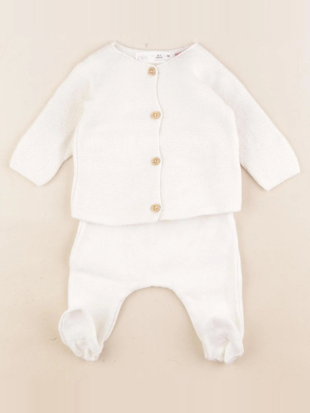Zara - ensemble blanc - 0/1 mois
