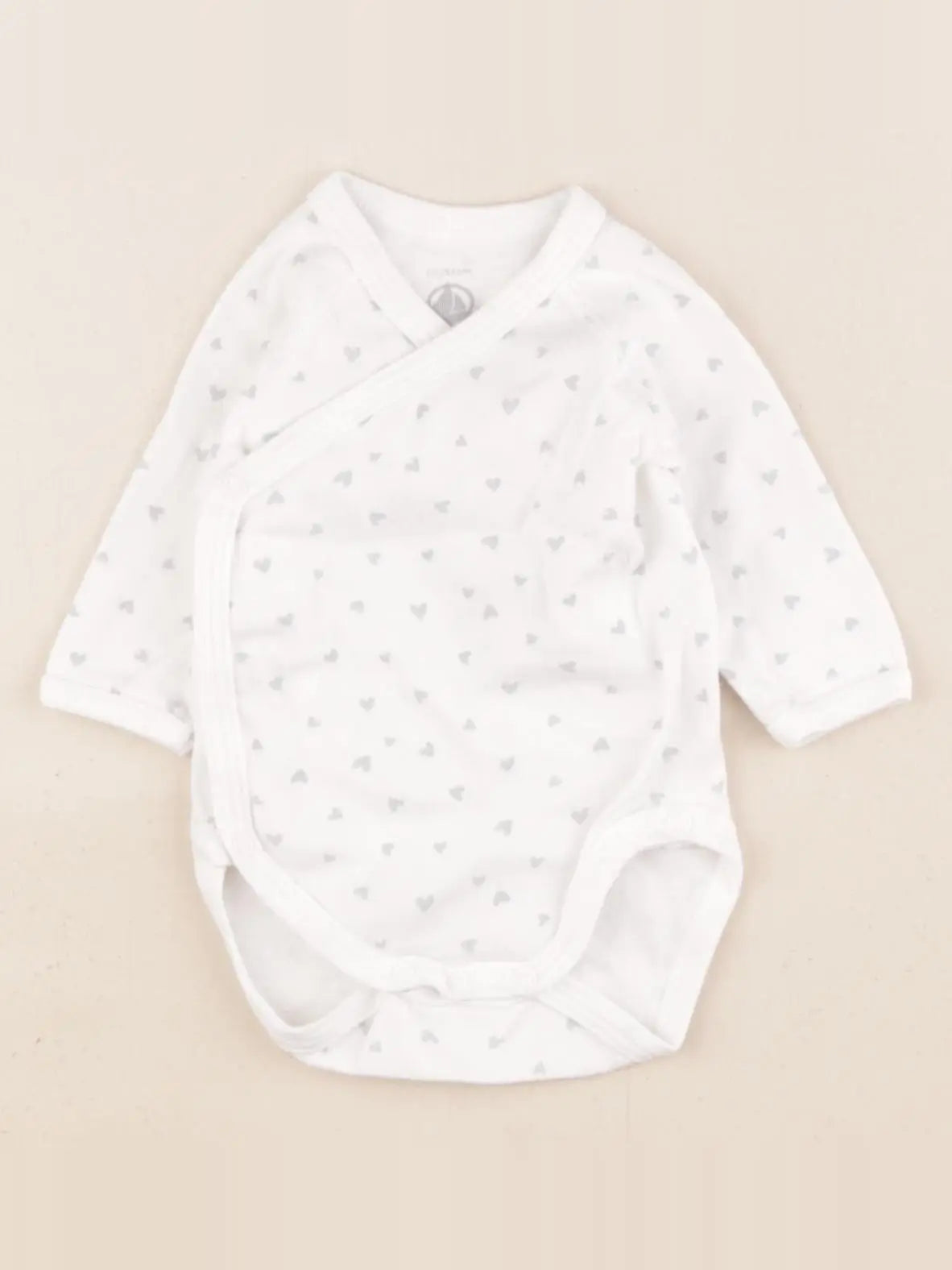 Petit Bateau - body blanc - 1 mois