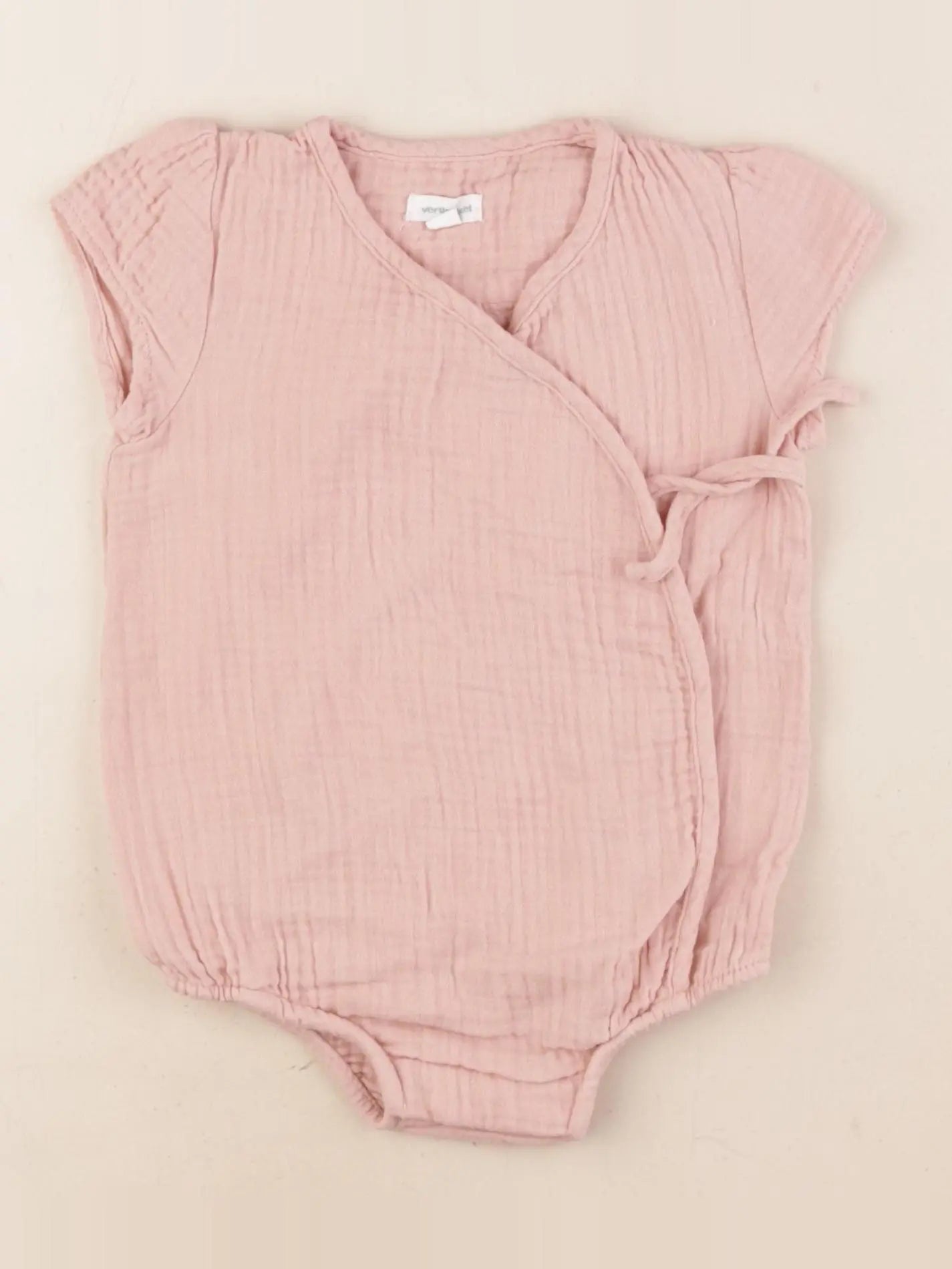Vertbaudet - combinaison rose - 9 mois