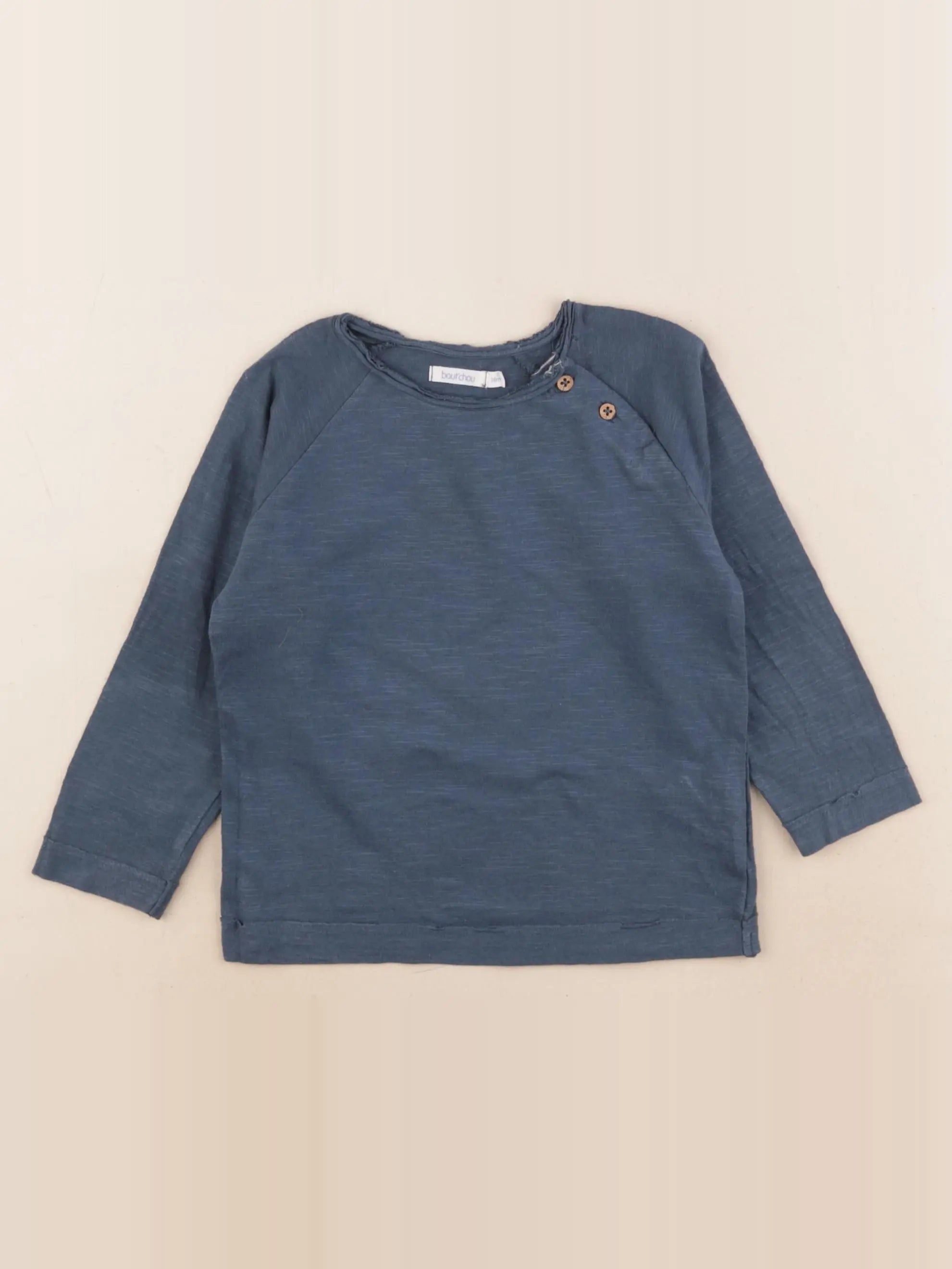 Boutchou - tee-shirt bleu - 18 mois