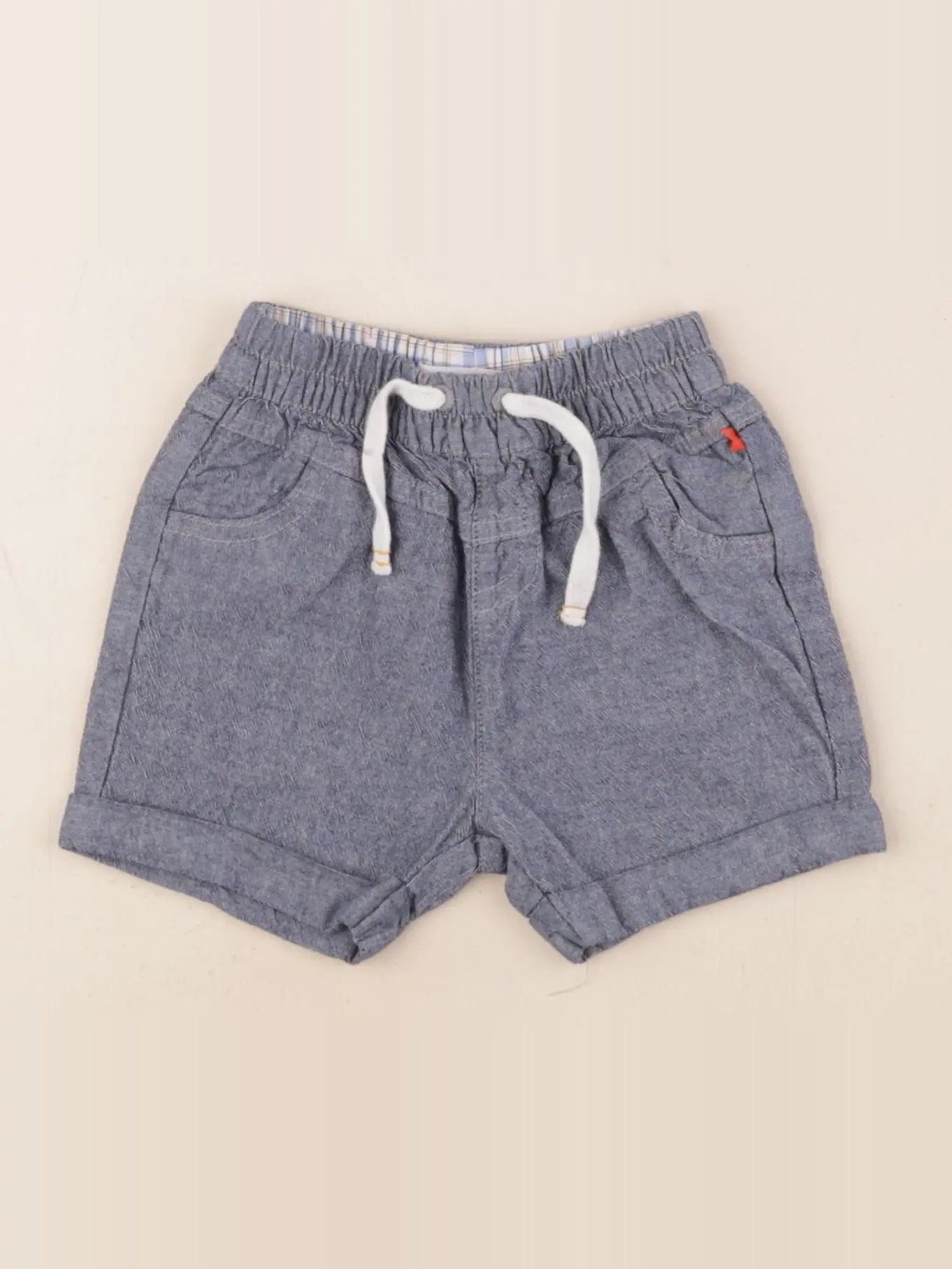 Cadet Rousselle - short bleu - 12 mois