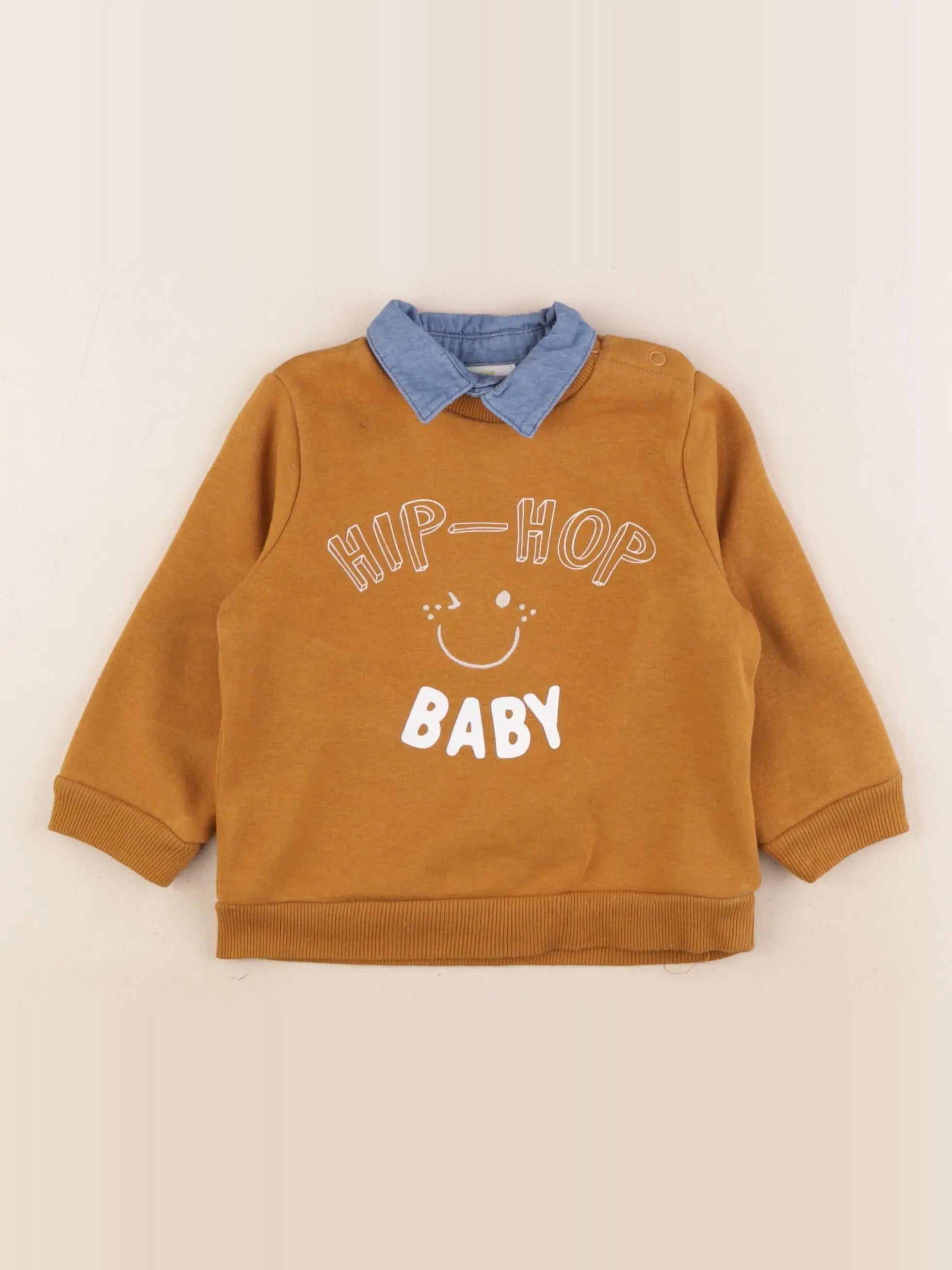 Tape à l'oeil - sweat marron - 18 mois