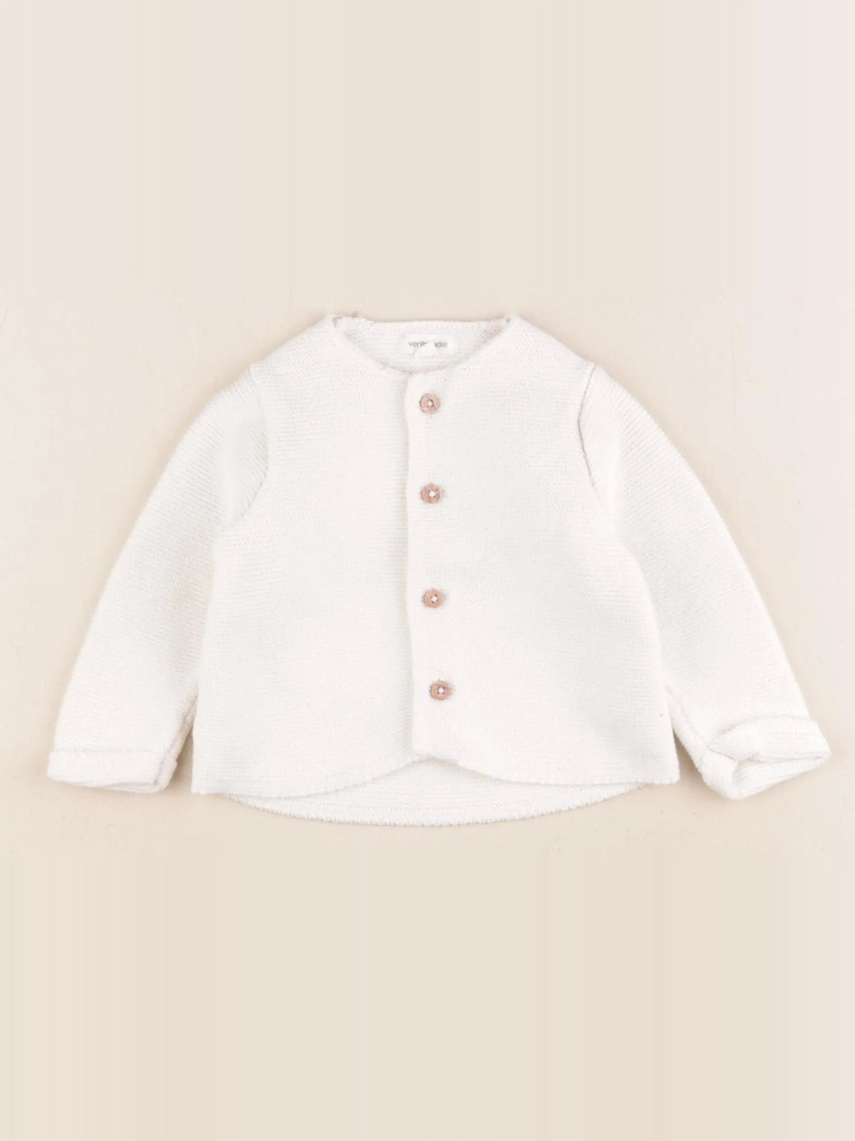 Vertbaudet - gilet blanc - 6 mois