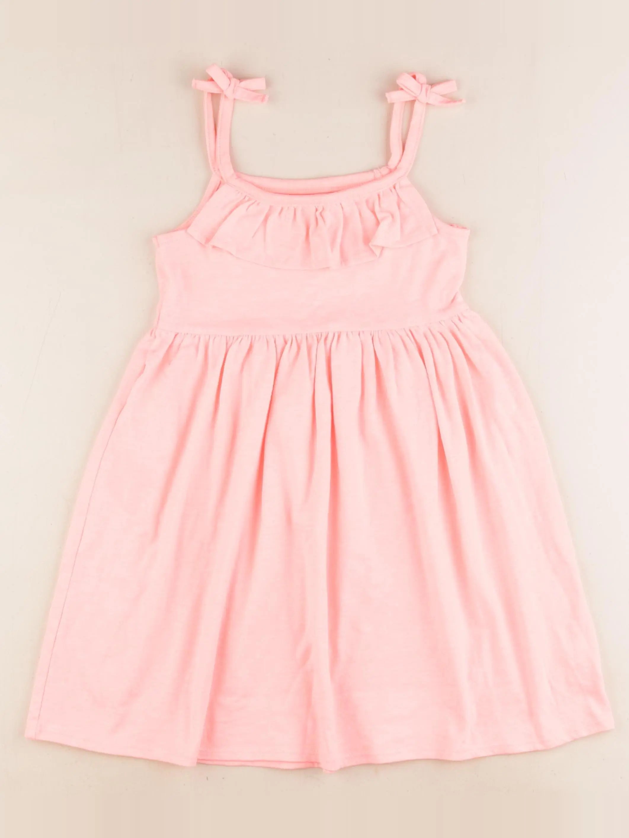 Vertbaudet - robe rose fluo - 6 ans