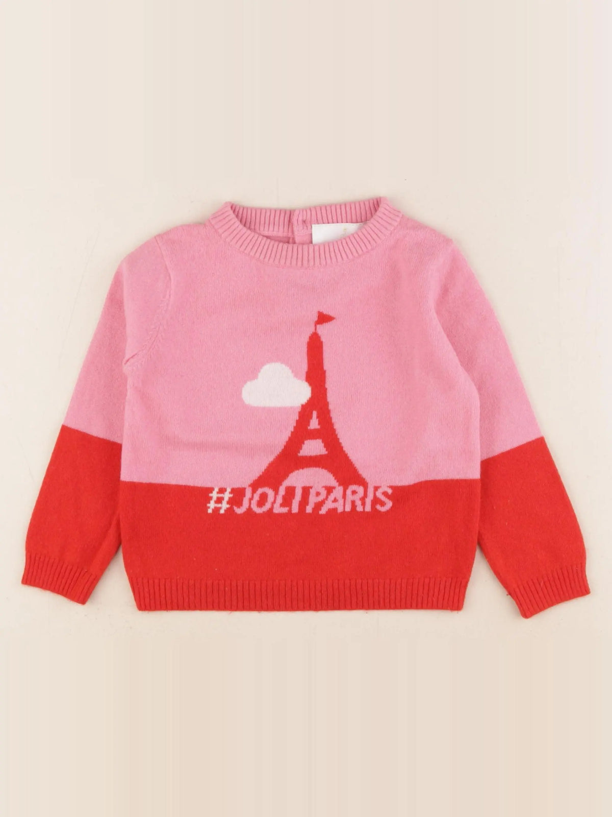 Jacadi - pull rose - 3 ans