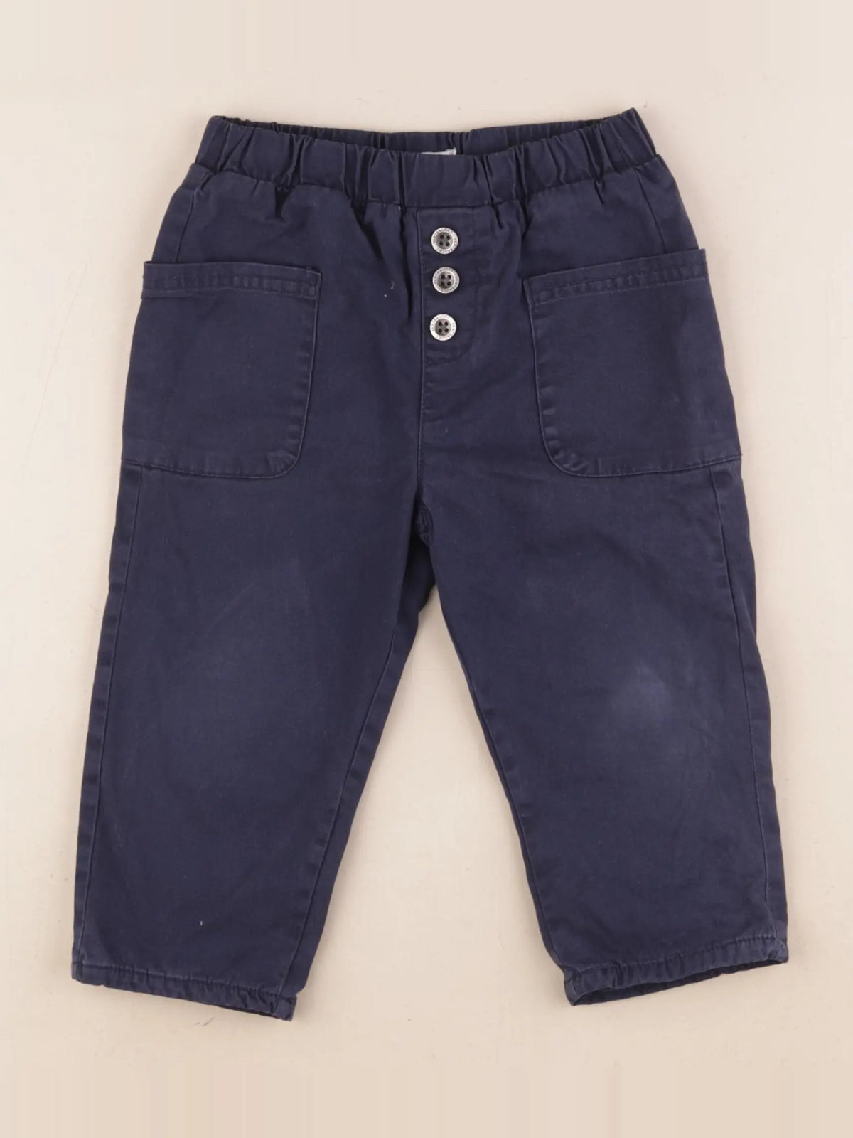 Vertbaudet - pantalon bleu - 2 ans