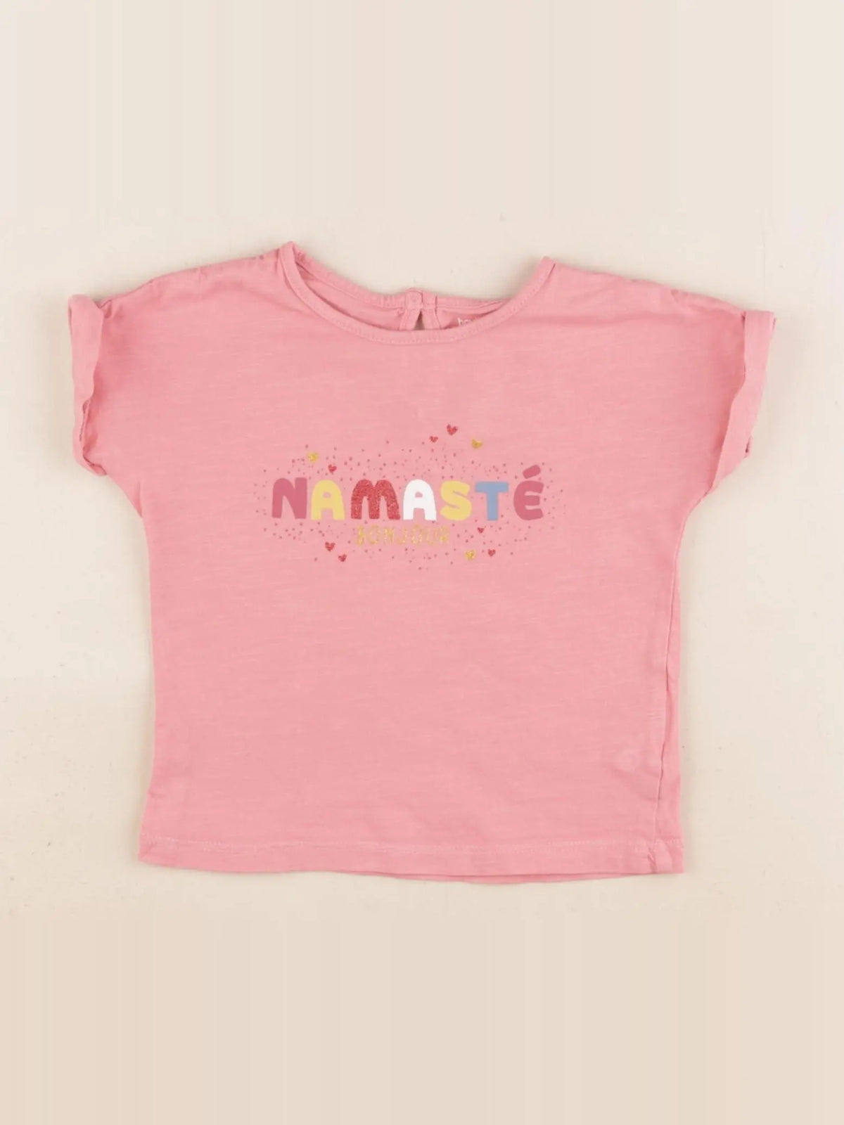 Boutchou - tee-shirt rose - 12 mois