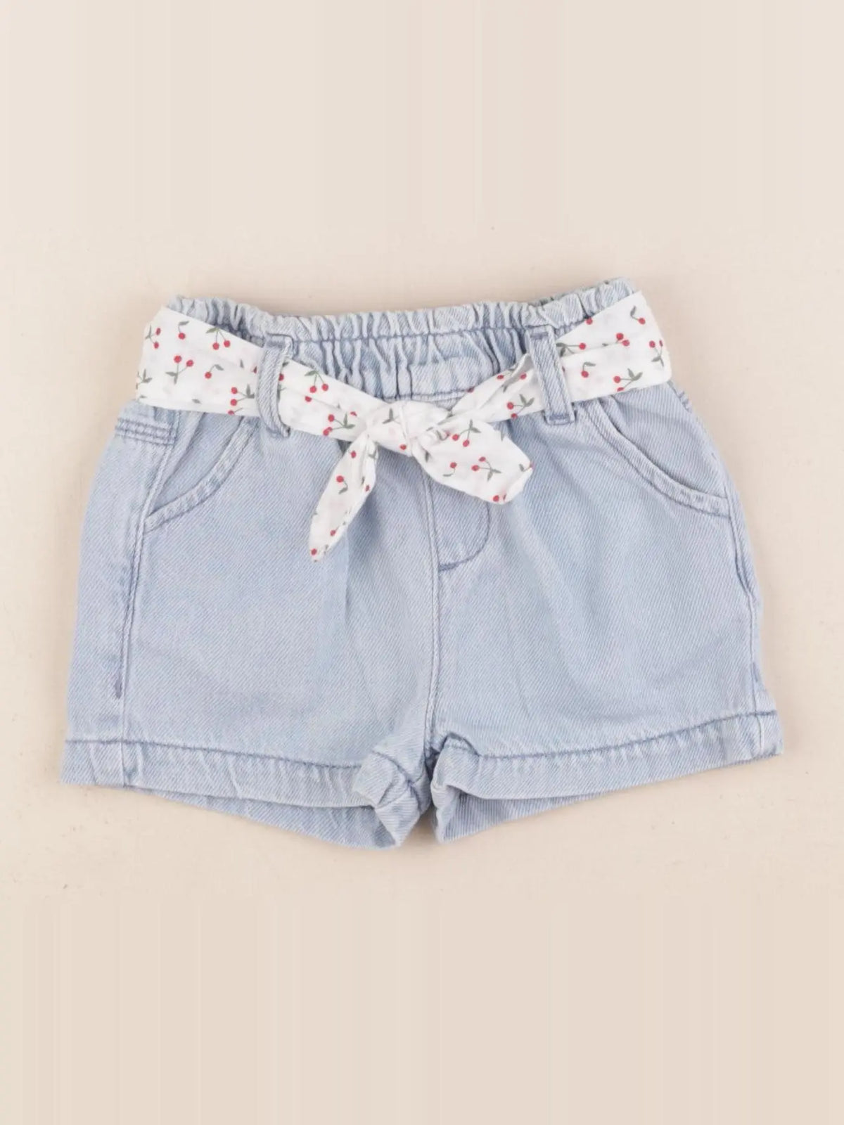 Vertbaudet - short bleu - 12 mois