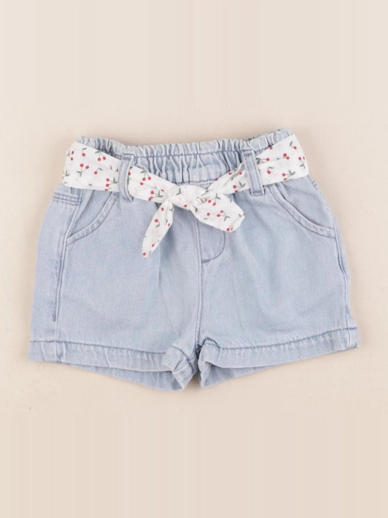 Vertbaudet - short bleu - 12 mois