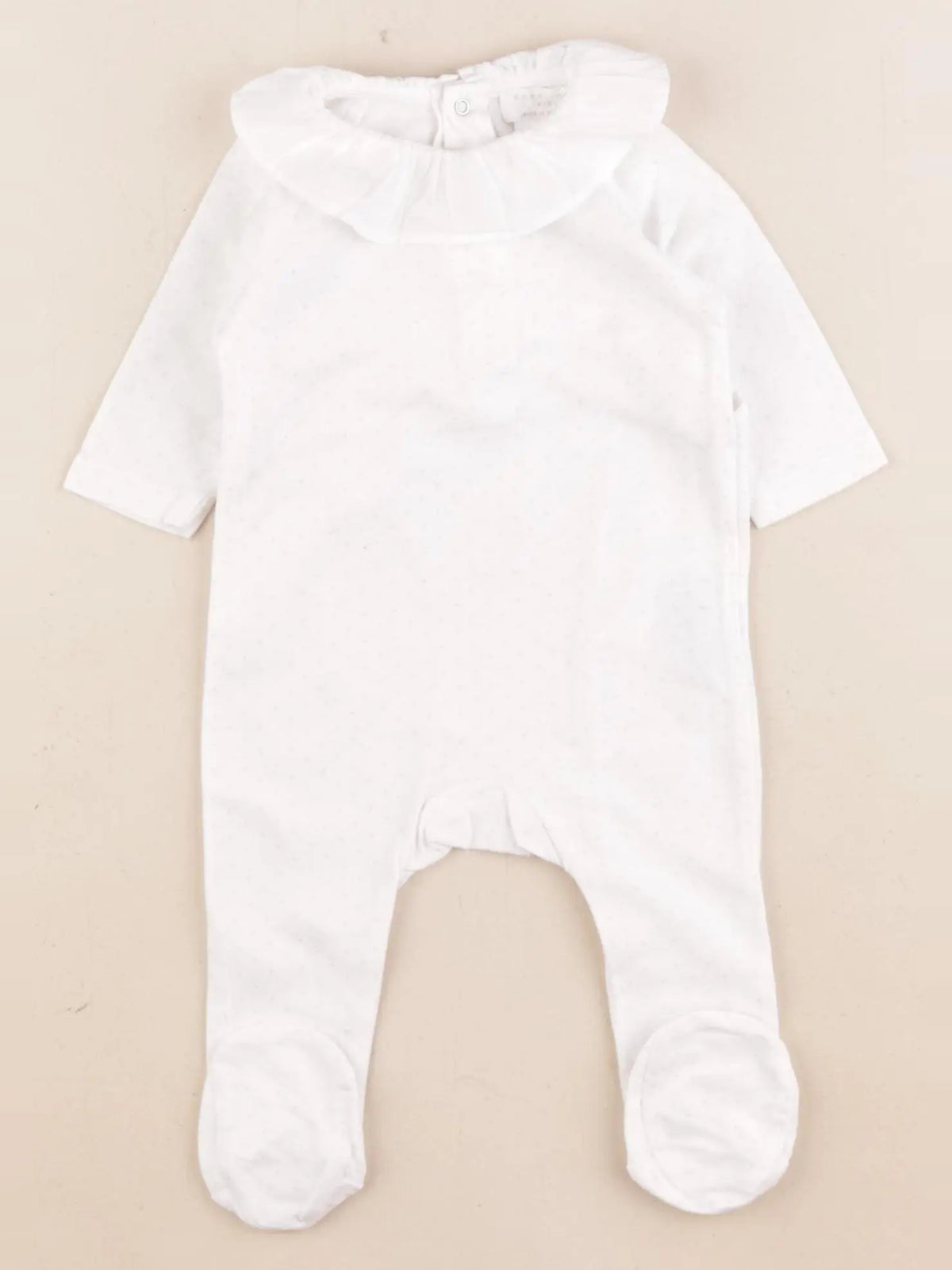 Zara - pyjama coton blanc - 1/3 mois