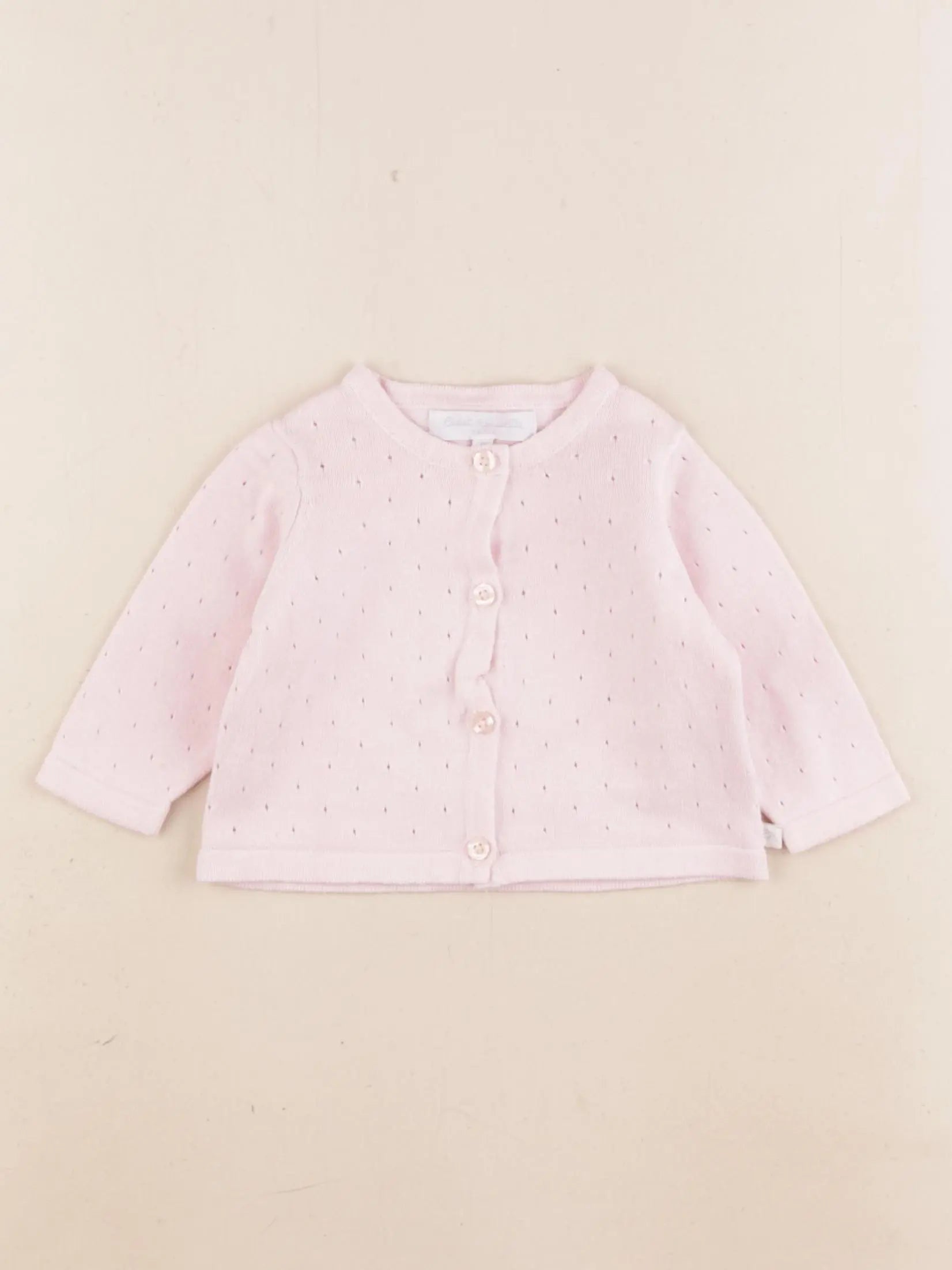 Cadet Rousselle - gilet rose - 3 mois